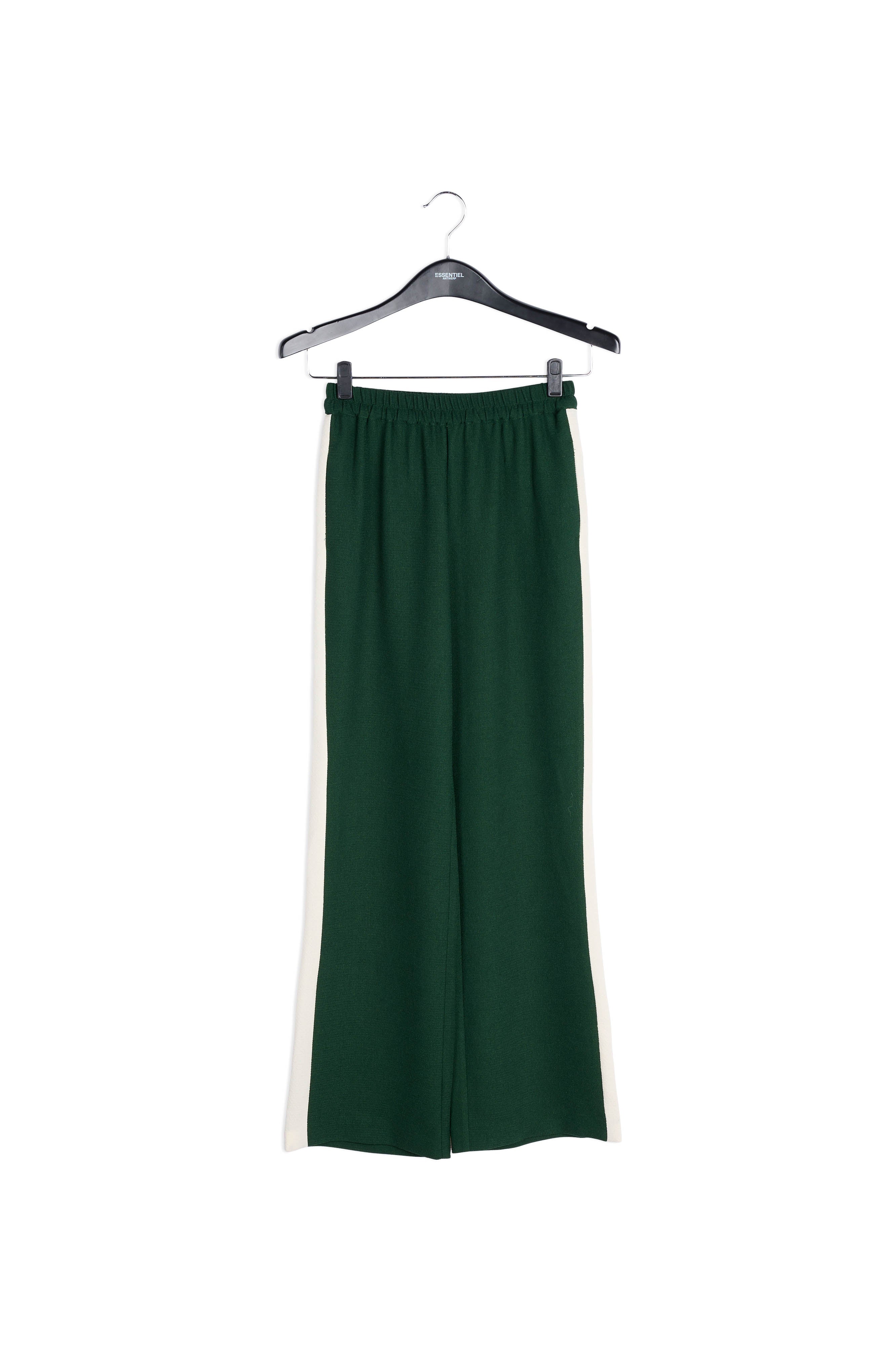 Pantalon à jambes larges avec imprimé floral et rayure RE—SSENTIEL | Essentiel second hand