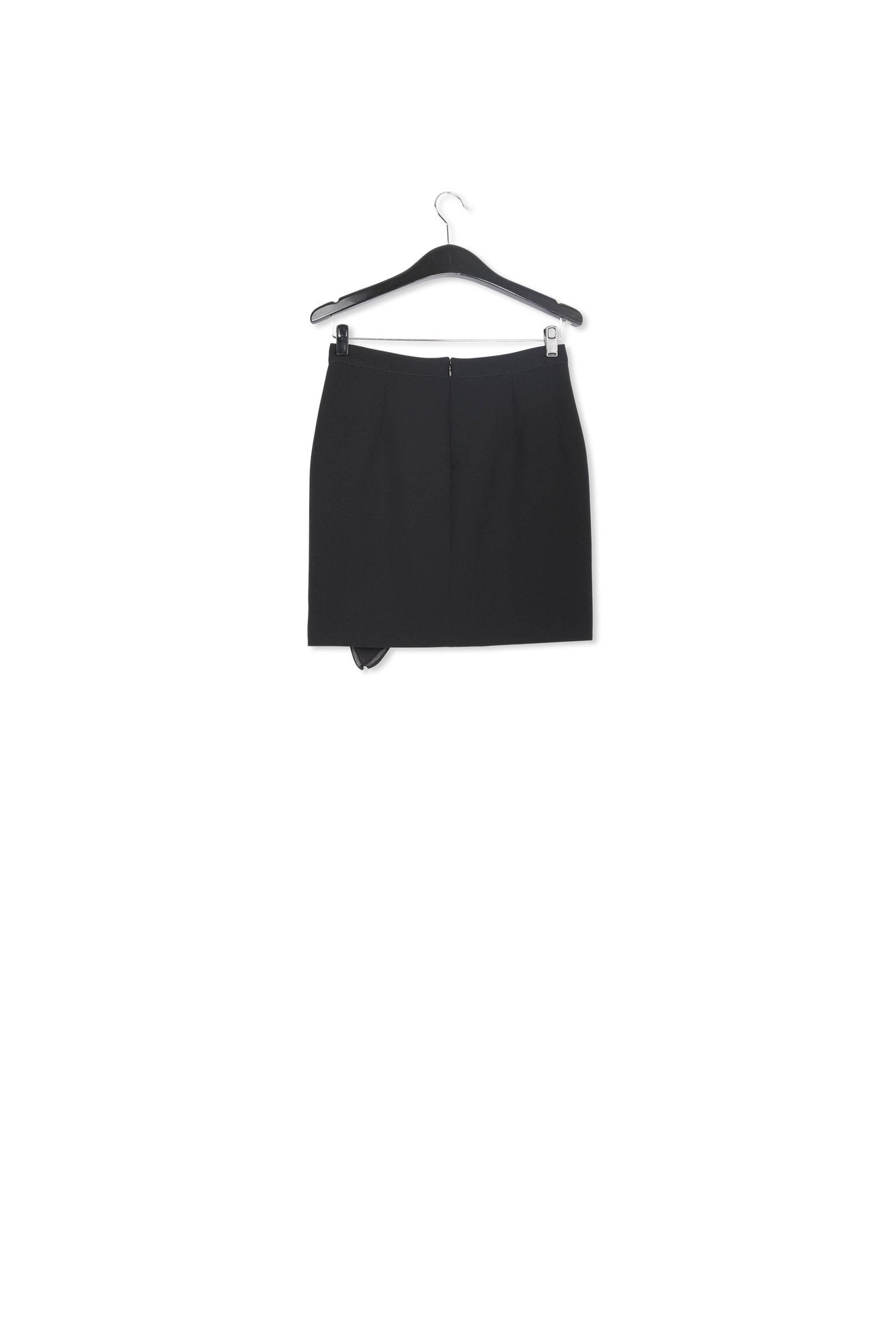 Black mini skirt with ruffle RE—SSENTIEL | Essentiel second hand