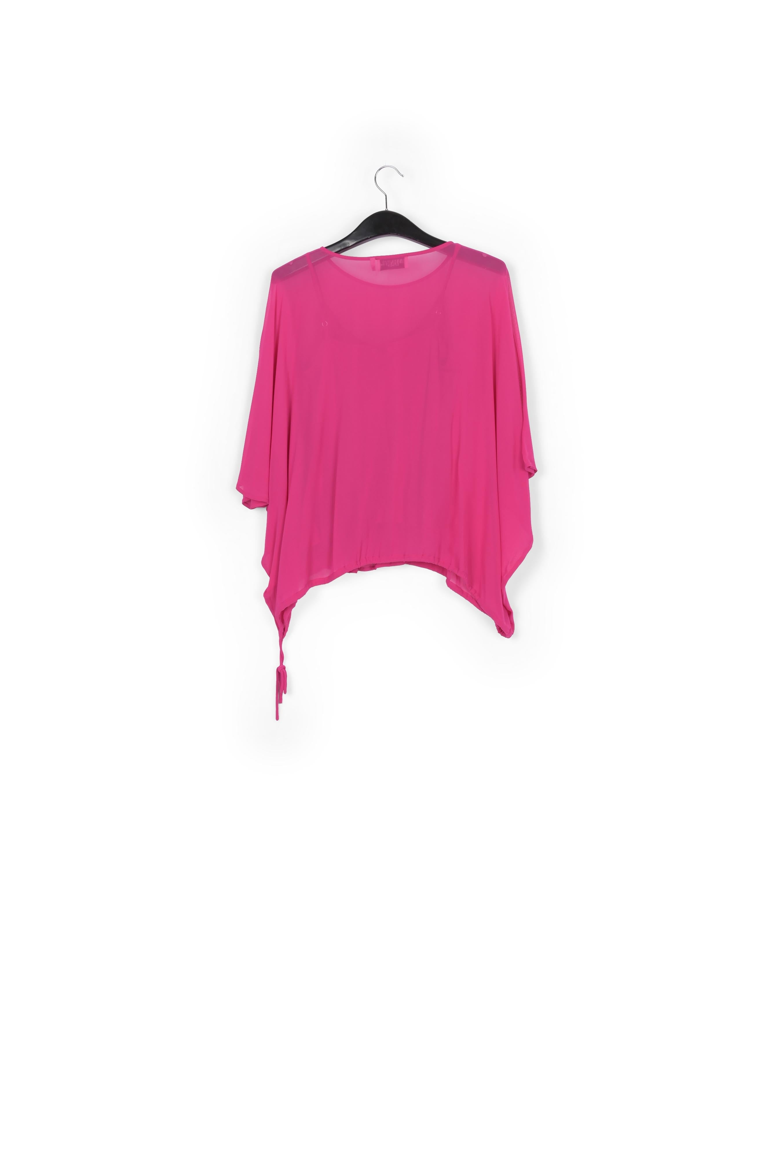 Pink voluminous sheer top RE—SSENTIEL | Essentiel second hand