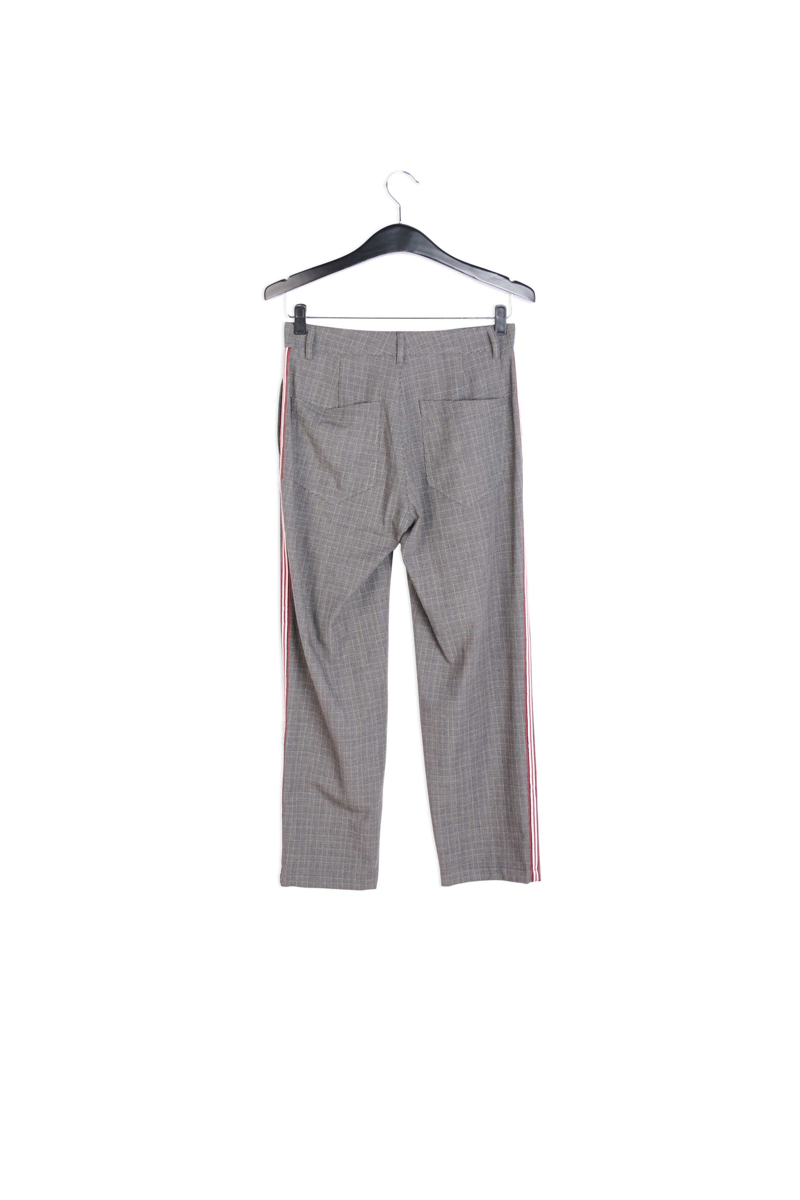 Pantalon gris foncé à carreaux RE—SSENTIEL | Essentiel second hand