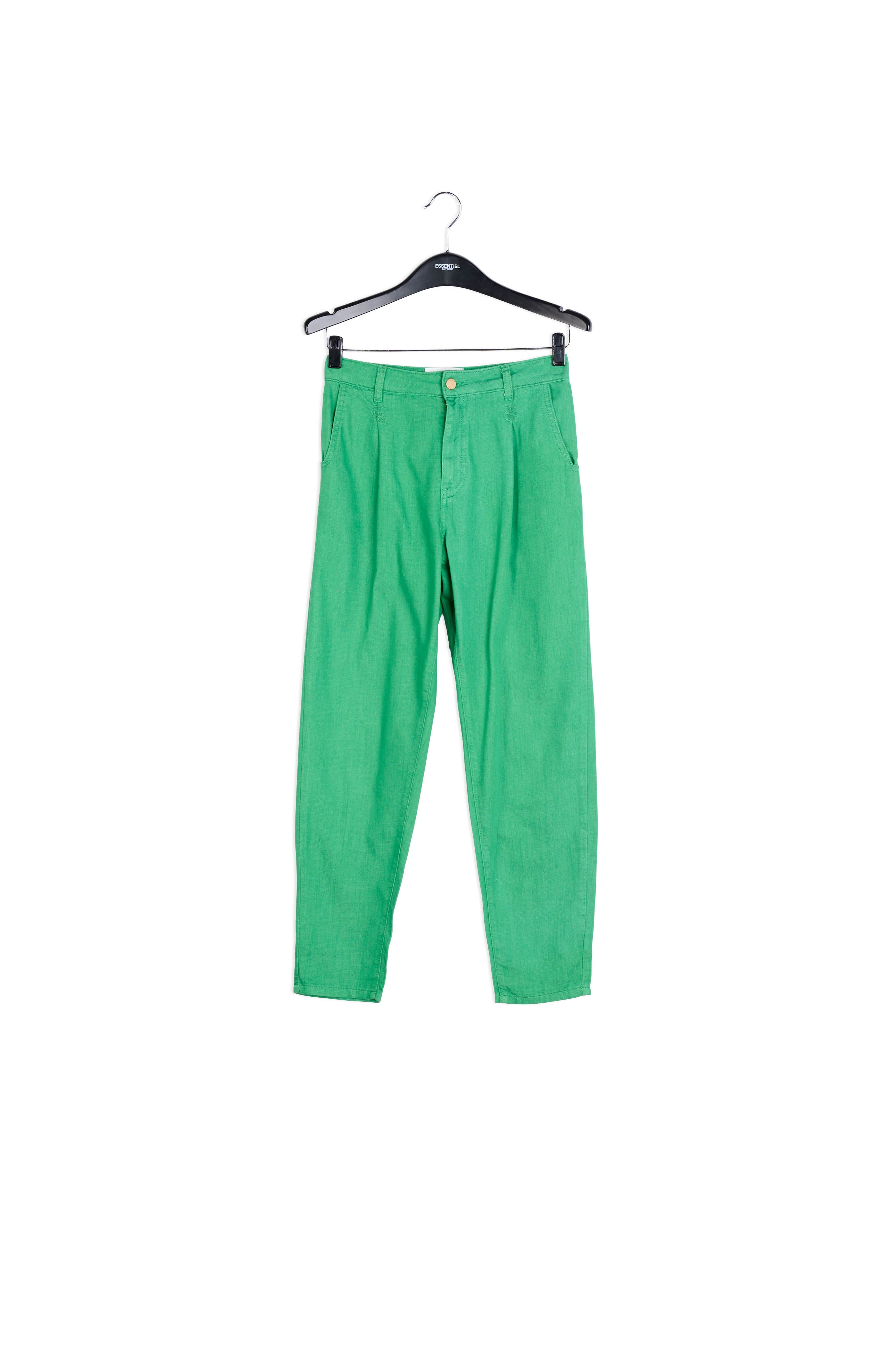 Green loose-fit denim pants RE—SSENTIEL | Essentiel second hand