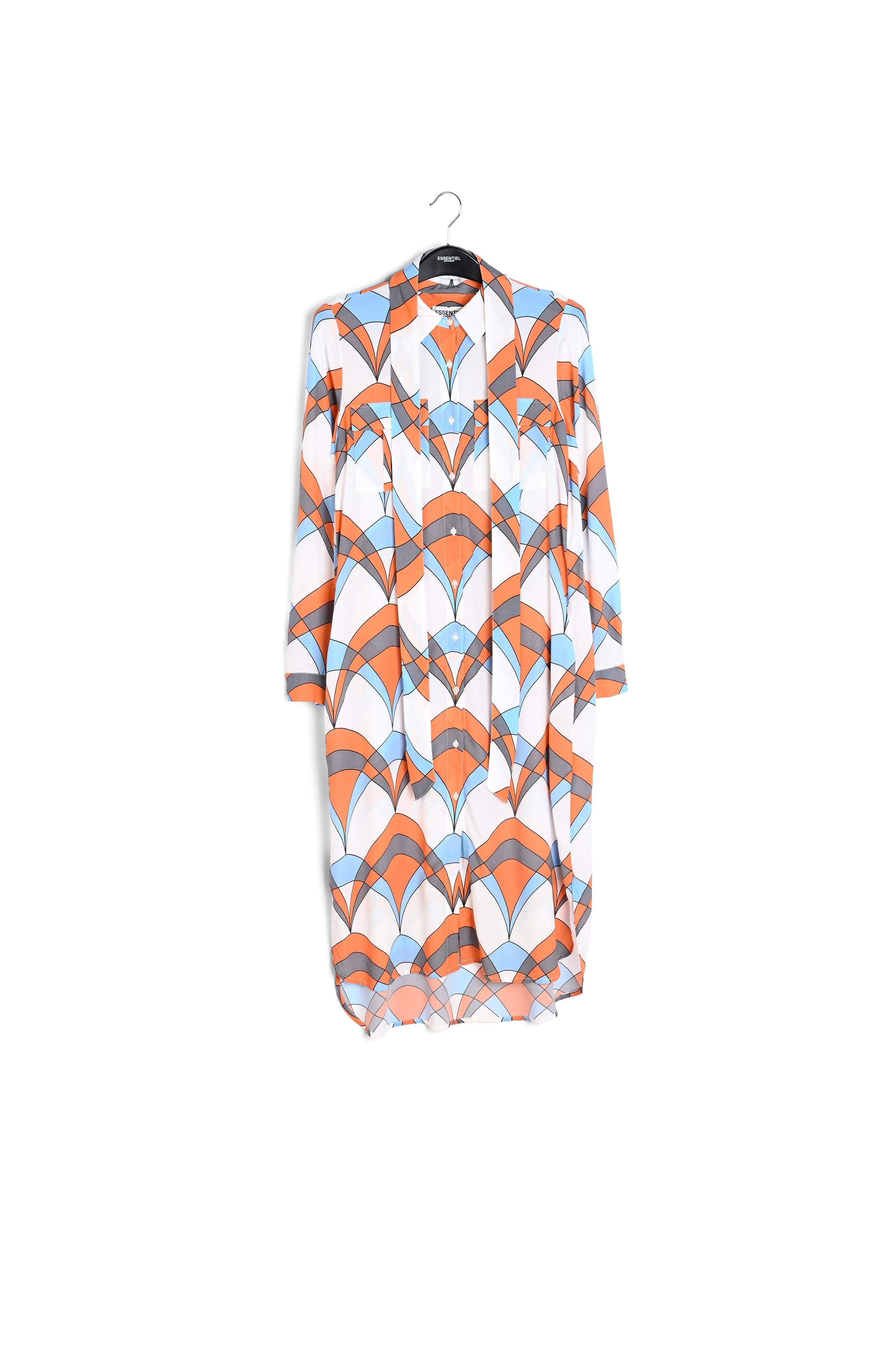 Off-white graphic print shirt dress RE—SSENTIEL | Essentiel second hand