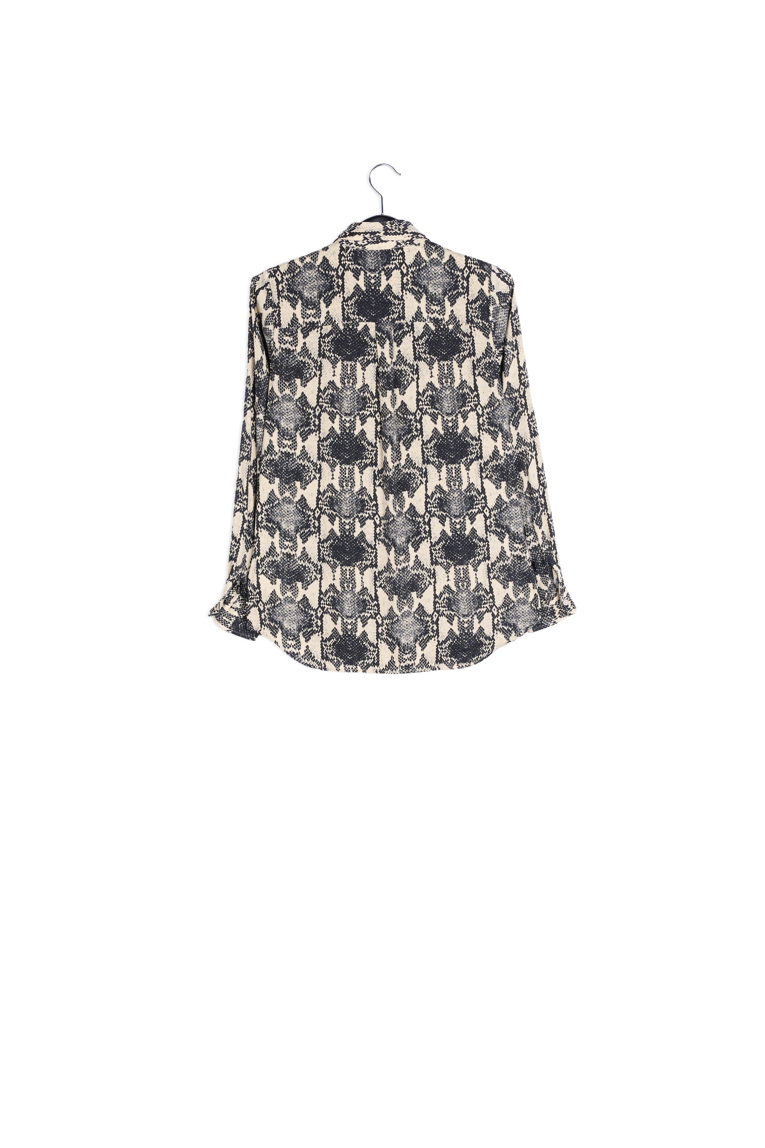 Off-white shirt with snake print RE—SSENTIEL | Essentiel second hand
