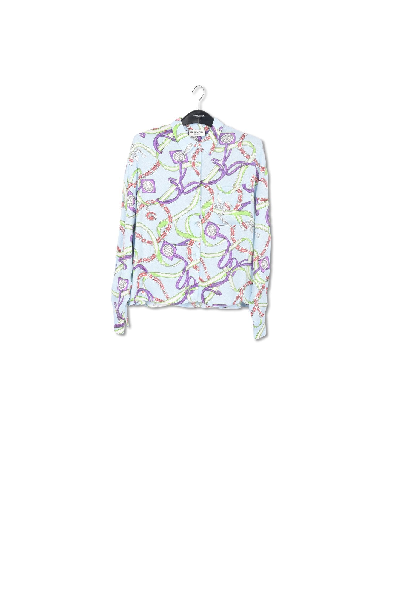 Lichtblauw hemd met wijde snit RE—SSENTIEL | Essentiel second hand