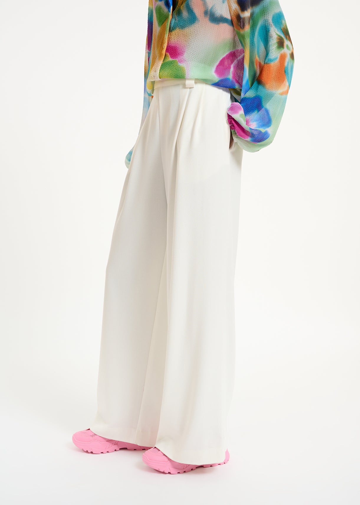 Off-white wide-leg pants RE—SSENTIEL | Essentiel second hand