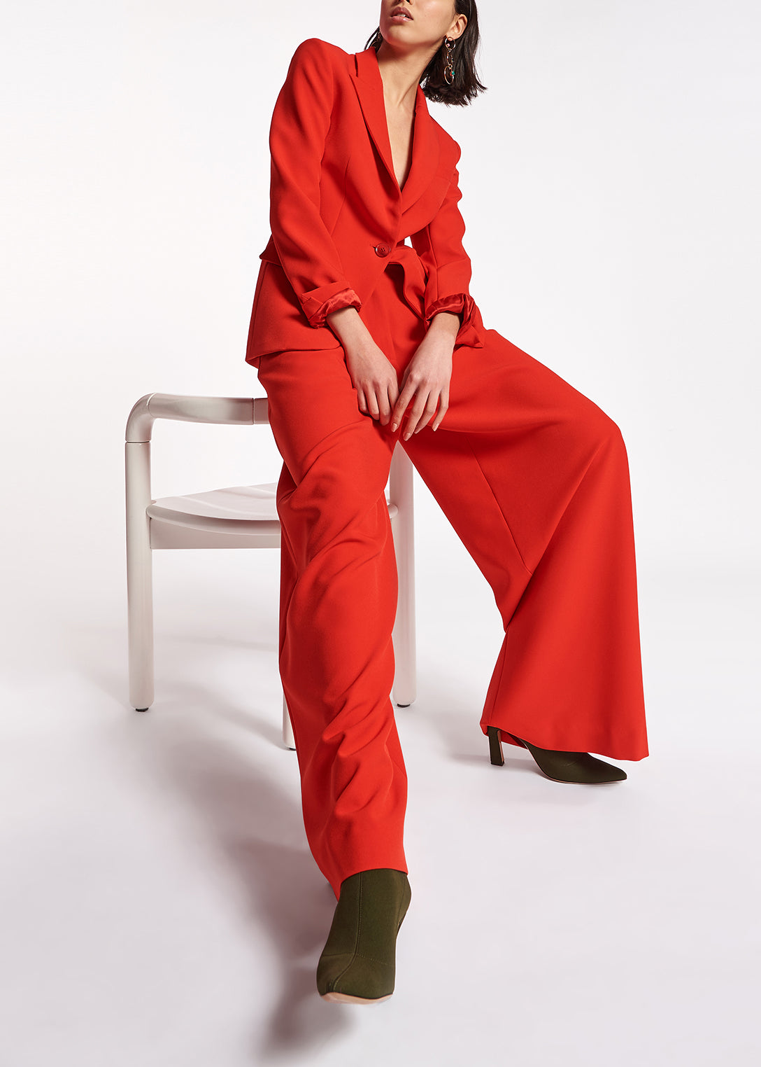 Veste rouge à coupe ajustée RE—SSENTIEL | Essentiel second hand