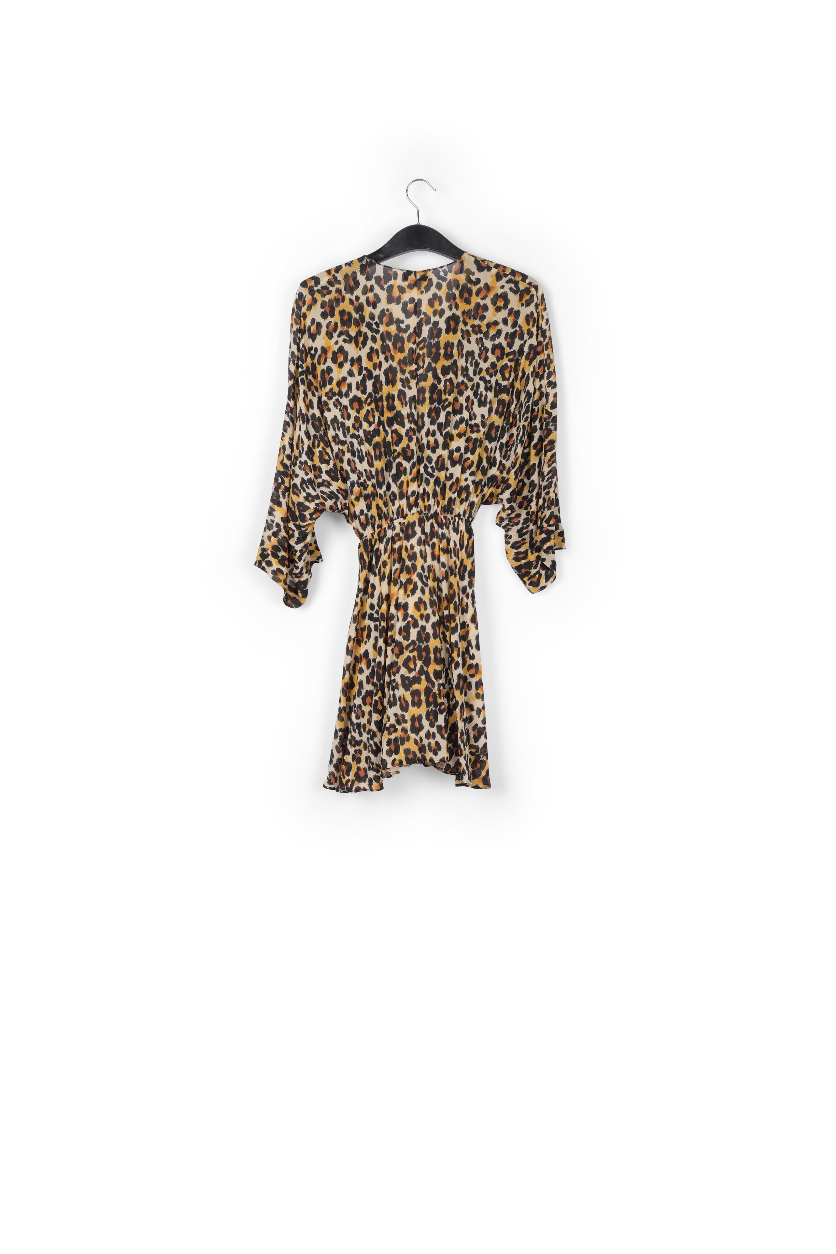 Leopard-print mini wrap dress RE—SSENTIEL | Essentiel second hand