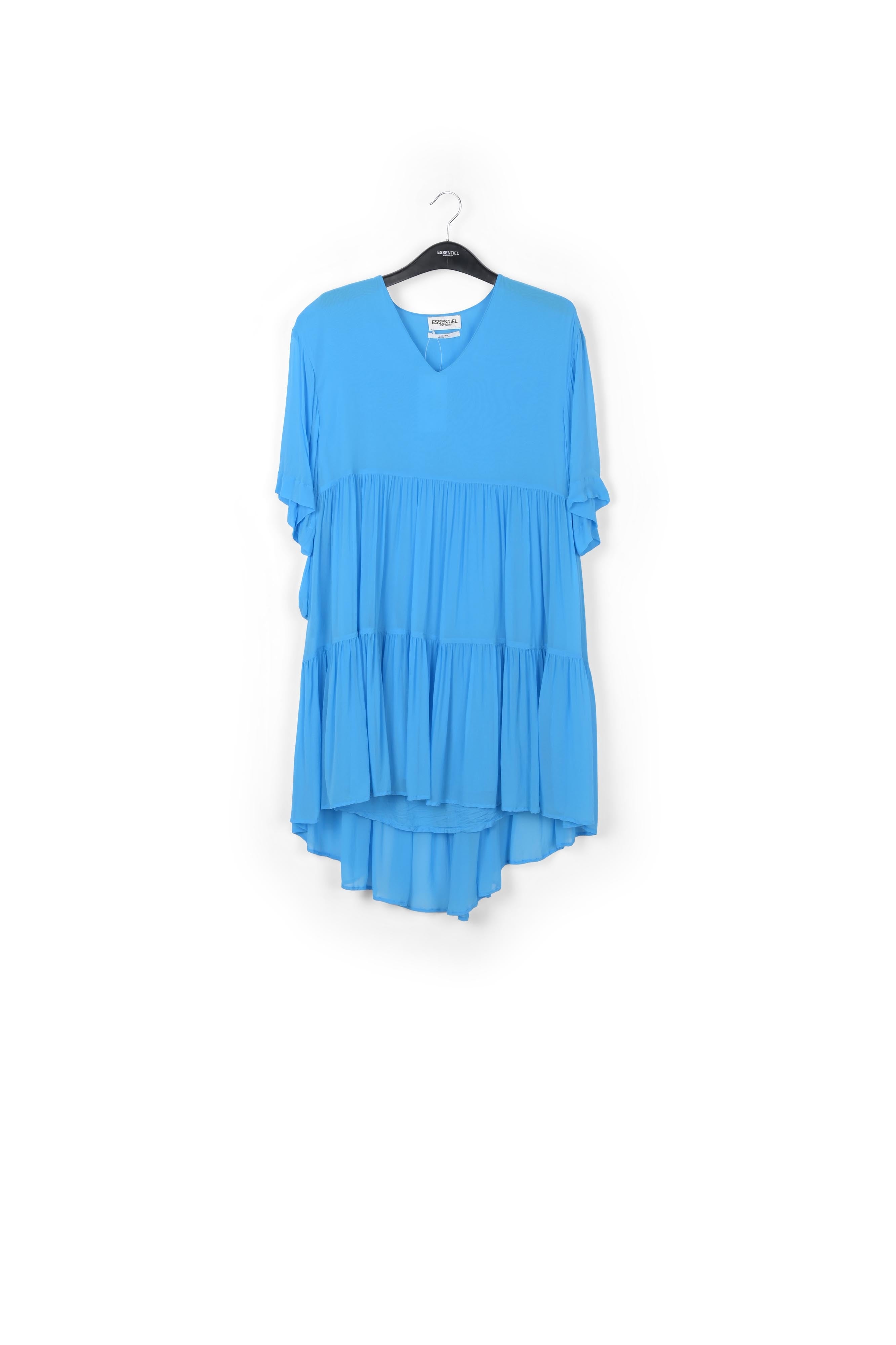 Mini robe bleue à volants RE—SSENTIEL | Essentiel second hand