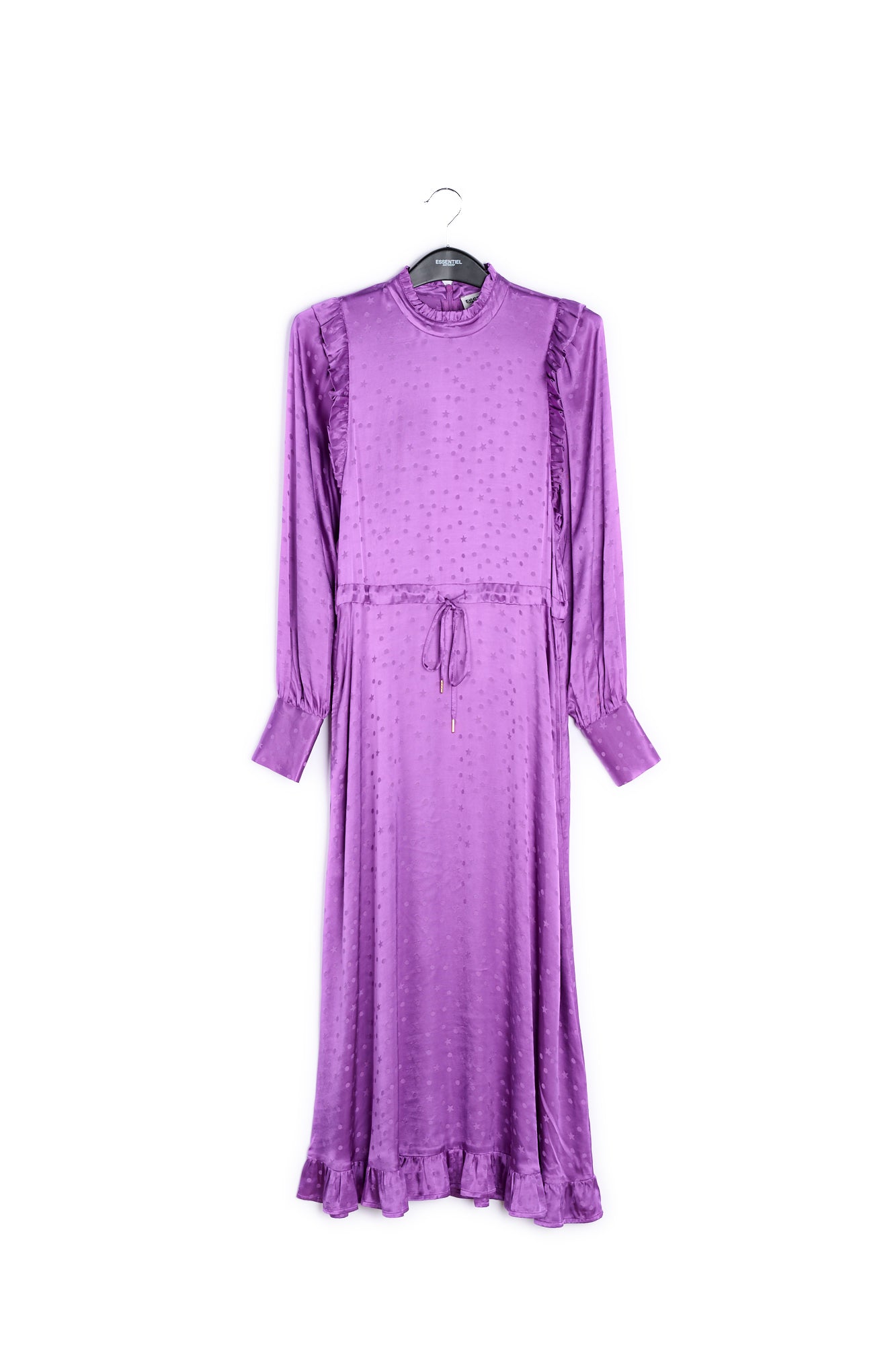 Purple ruffled maxi dress RE—SSENTIEL | Essentiel second hand
