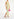 Ecru, pink and lime green floral print maxi-length slip dress Faume - seconde main
