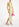 Ecru, pink and lime green floral print maxi-length slip dress Faume - seconde main