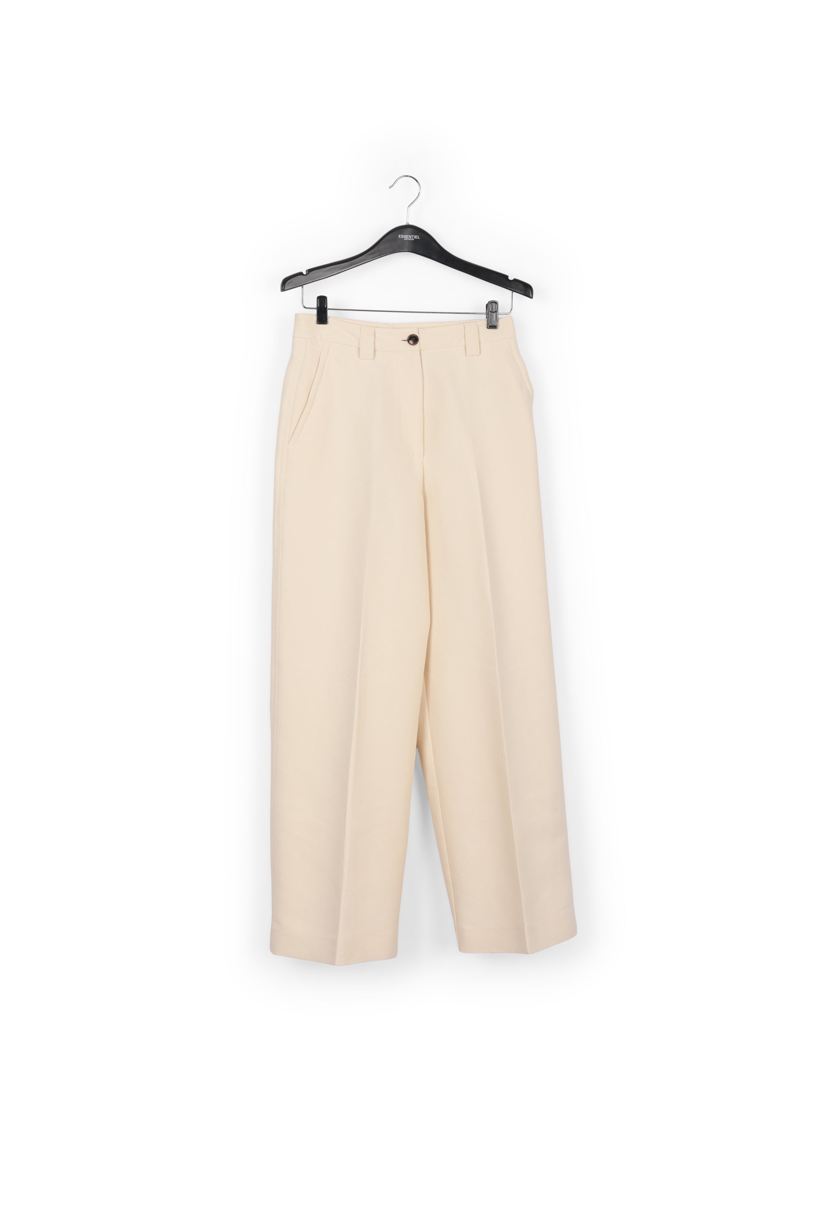 Ecru straight-leg pants RE—SSENTIEL | Essentiel second hand