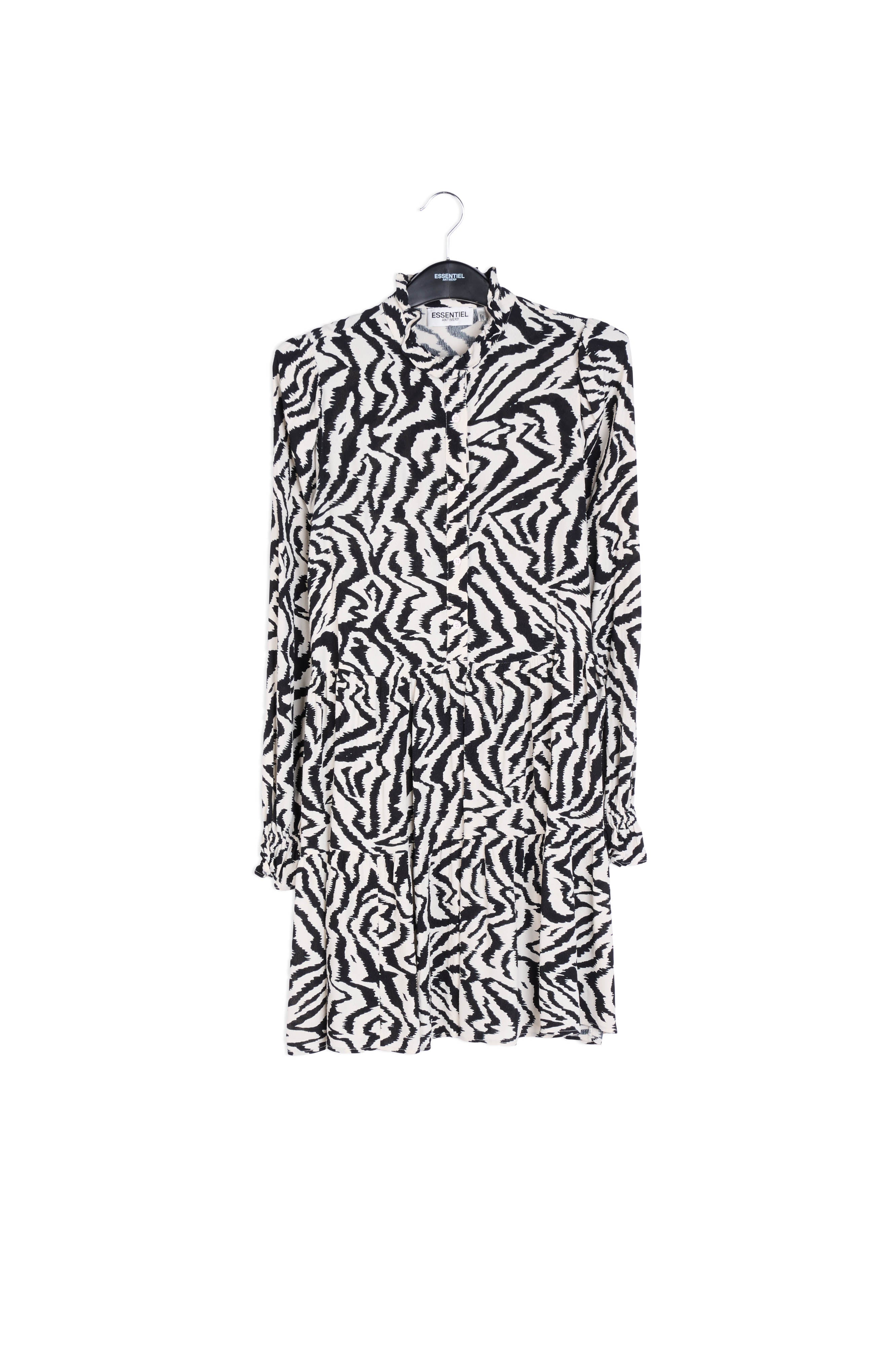 Zebra print and dots A-line mini dress RE—SSENTIEL | Essentiel second hand