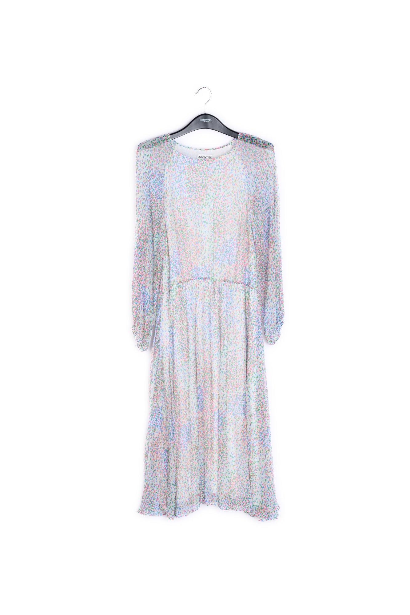 Abstract print silk dress RE—SSENTIEL | Essentiel second hand