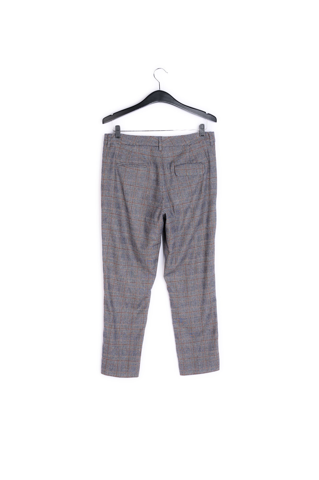 Light grey dress trousers with checks RE—SSENTIEL | Essentiel second hand