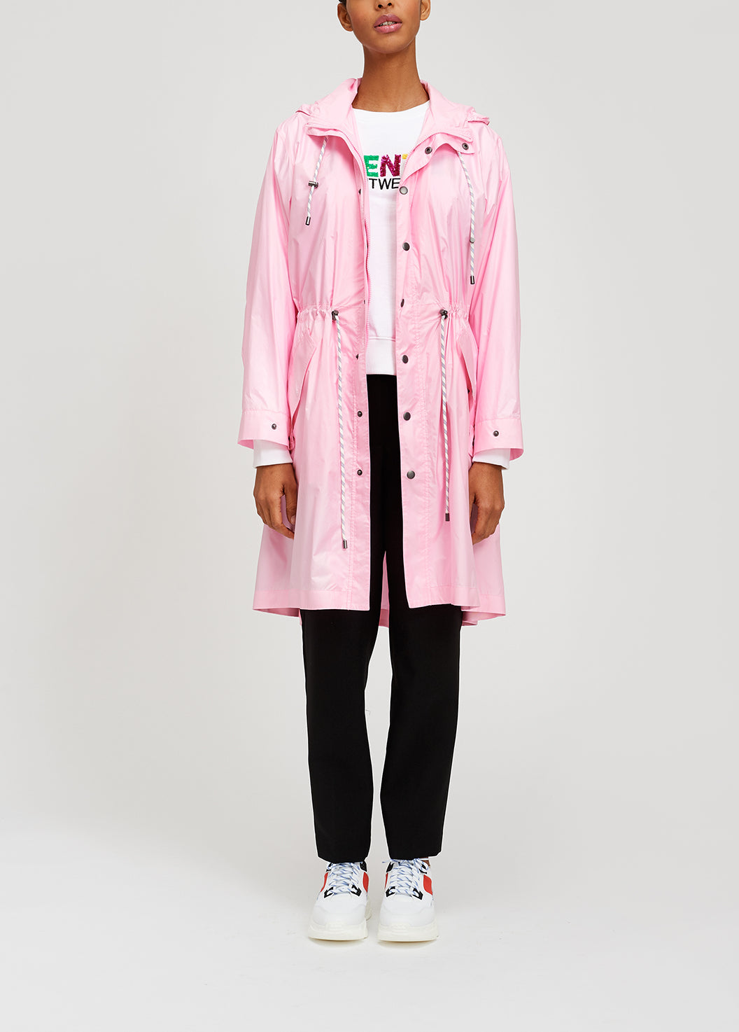 Pink spring rain jacket RE—SSENTIEL | Essentiel second hand