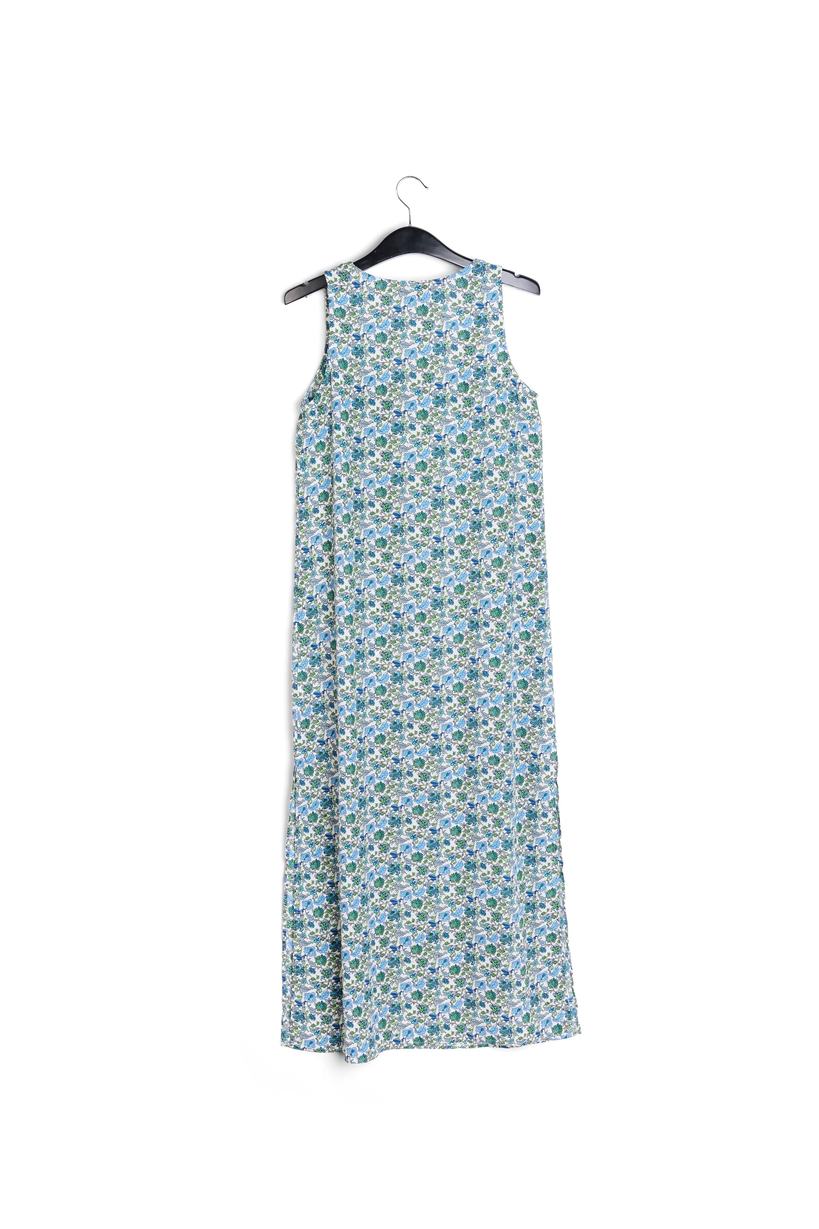 Mouwloze maxi-jurk met bloemenprint en stras RE—SSENTIEL | Essentiel second hand
