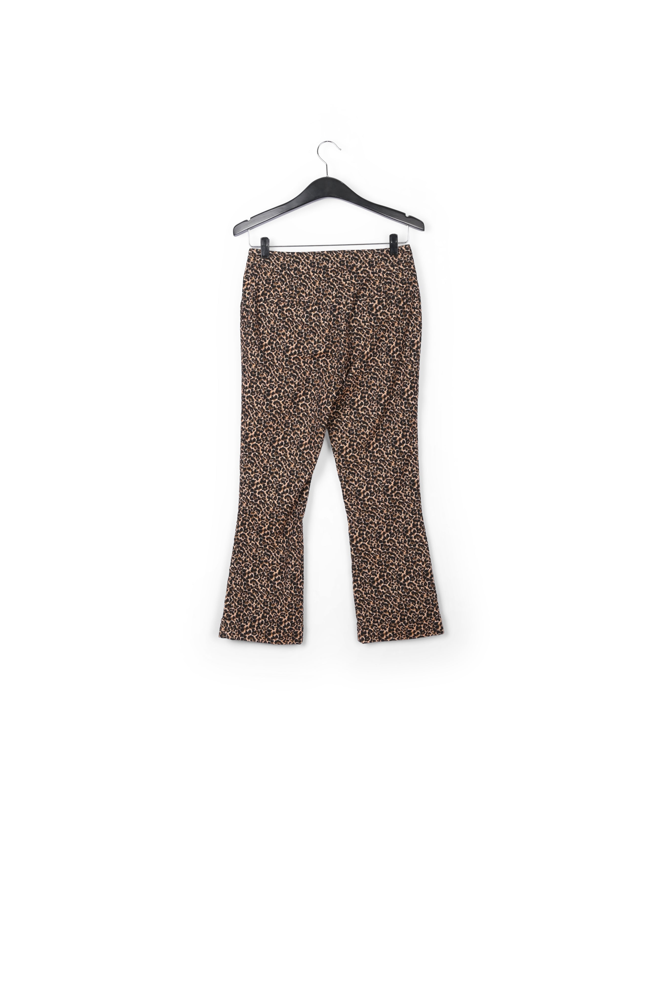 Flared-fit leopard-motif pants RE—SSENTIEL | Essentiel second hand