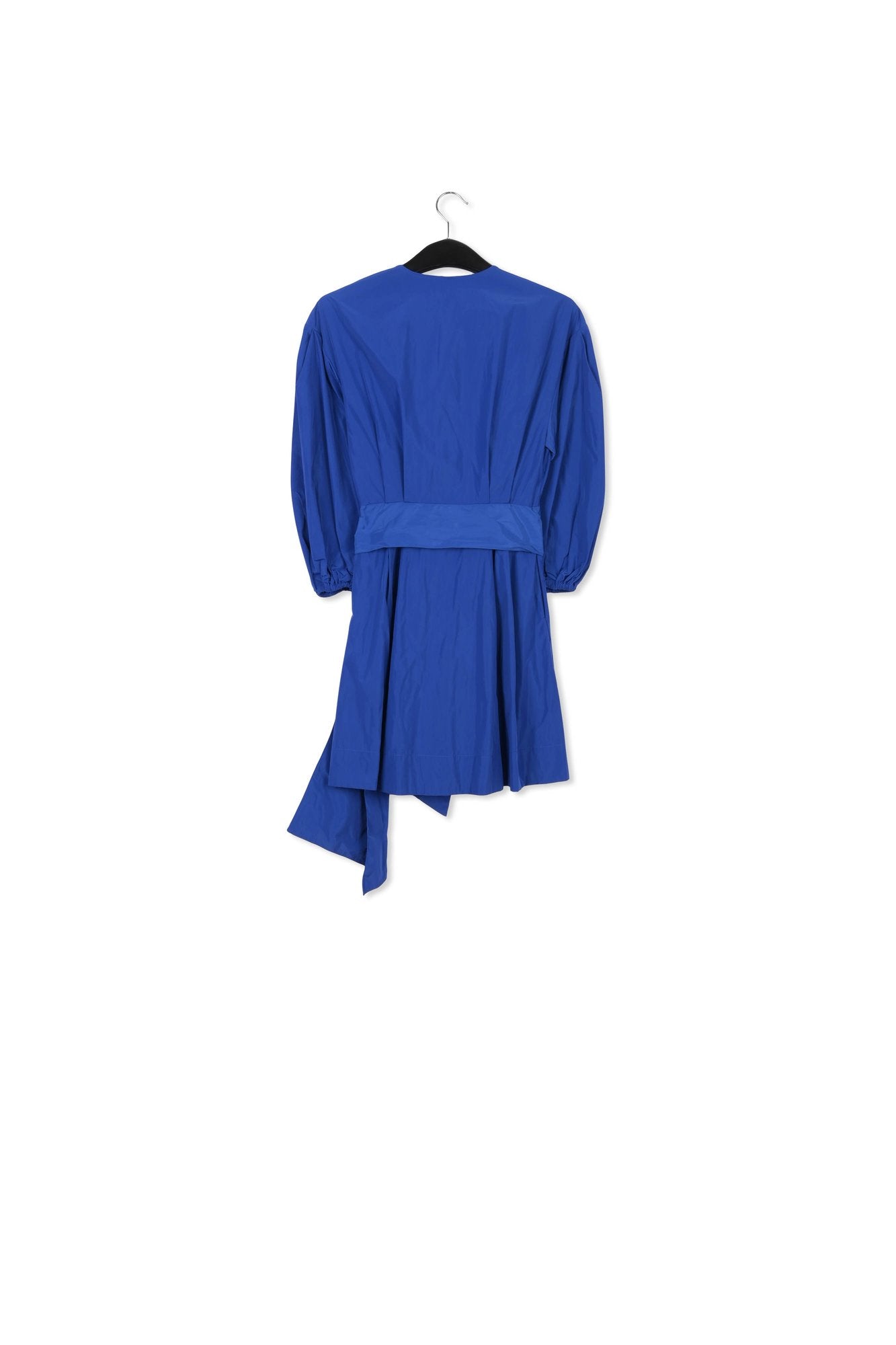 Blue mini-length wrap dress RE—SSENTIEL | Essentiel second hand