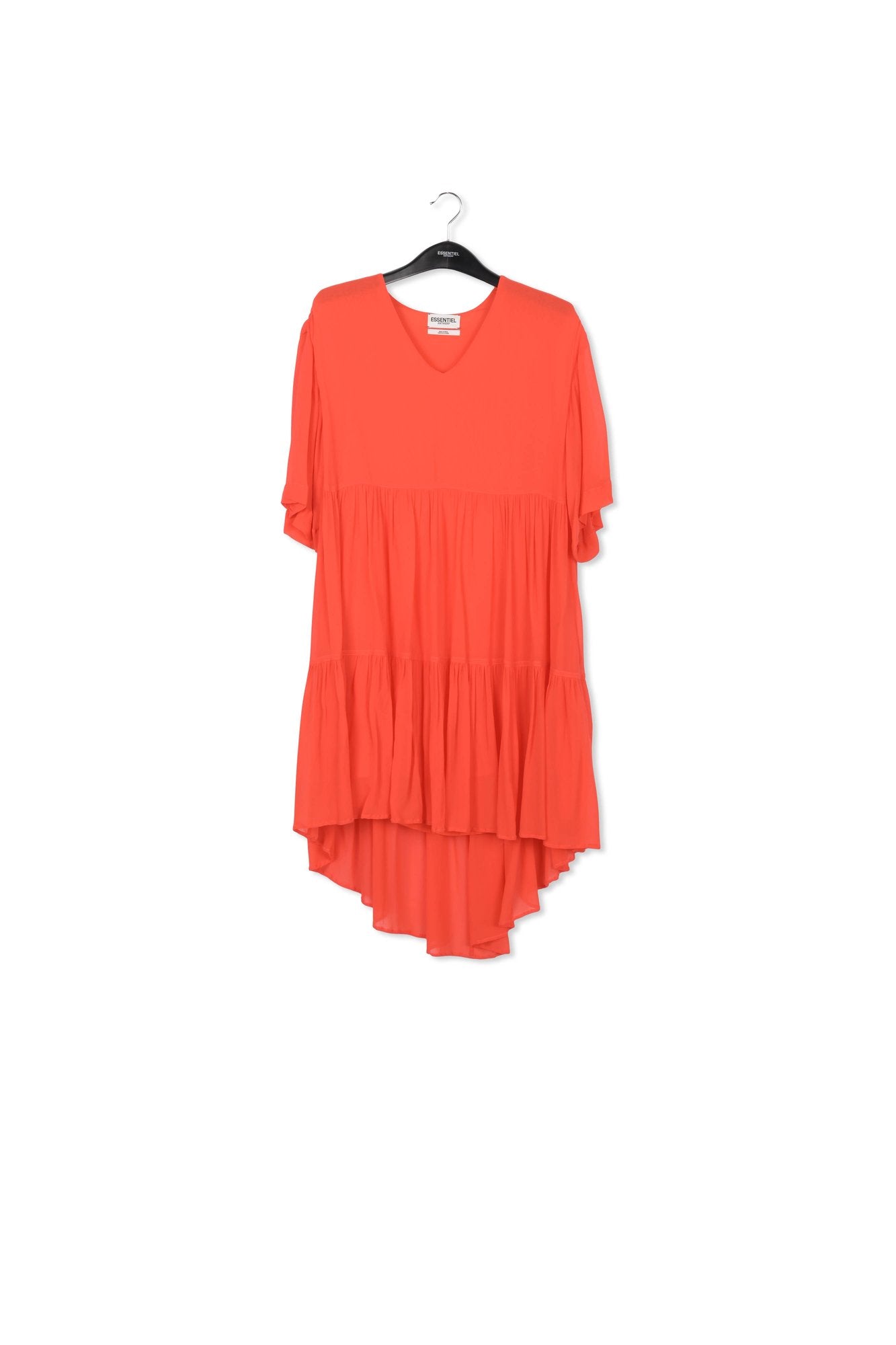 Orange tiered mini dress RE—SSENTIEL | Essentiel second hand