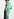 Long cardigan tie-dye vert menthe et vert foncé Faume - seconde main