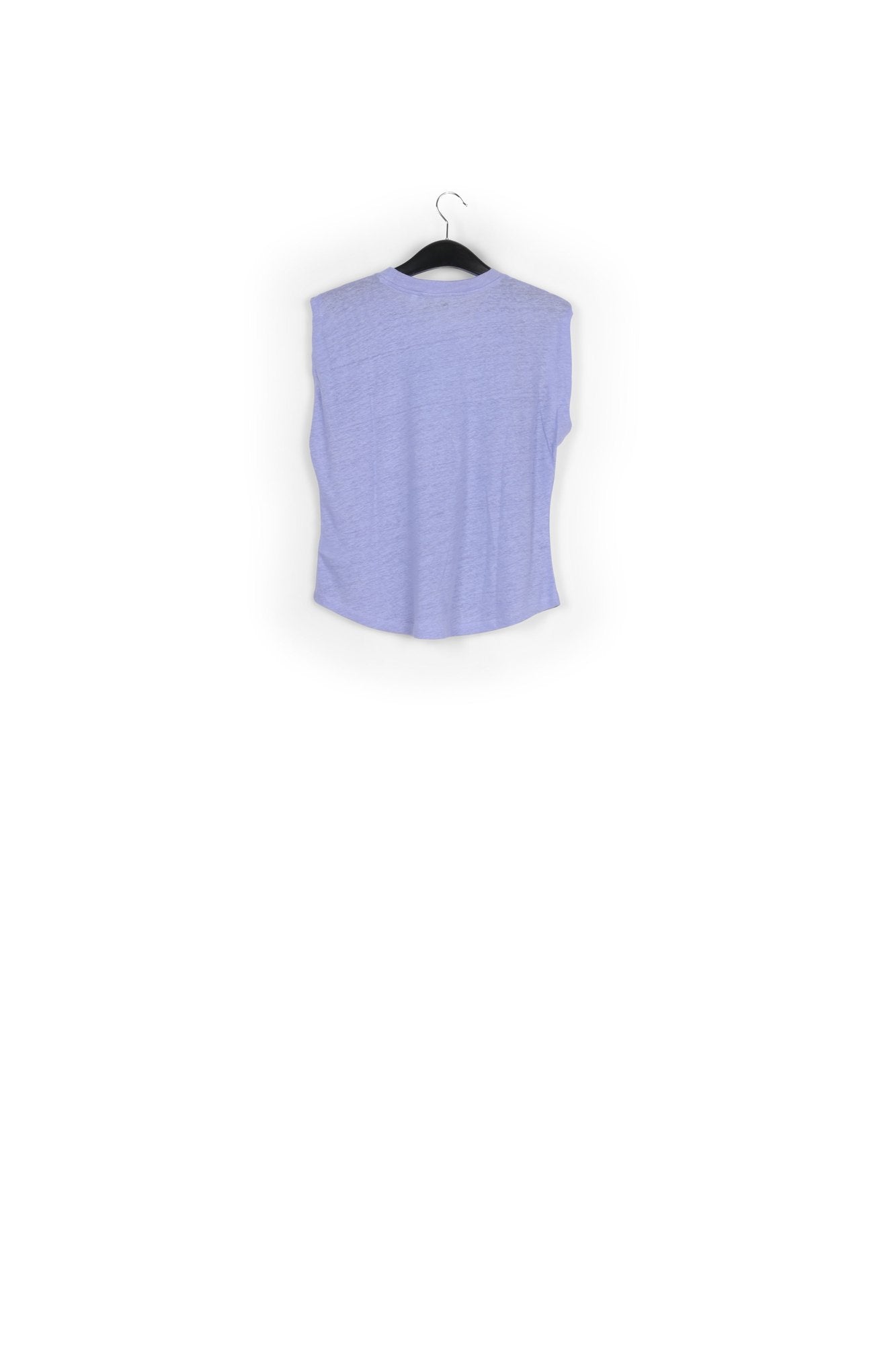 Blue linen sleeveless T-shirt RE—SSENTIEL | Essentiel second hand