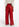 Red faux leather belted pants Faume - seconde main