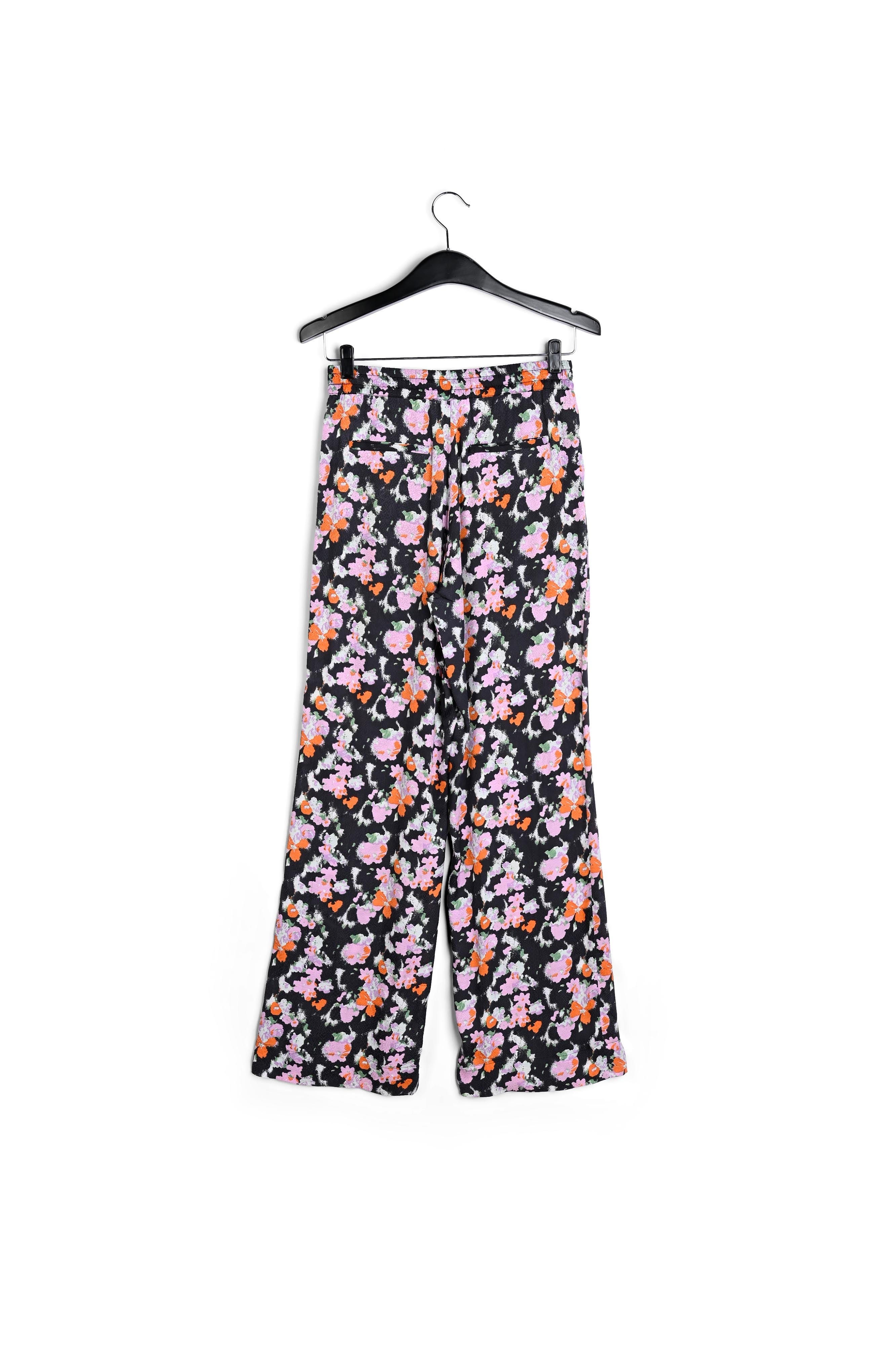 Donkerblauwe broek met wijde pijpen RE—SSENTIEL | Essentiel second hand