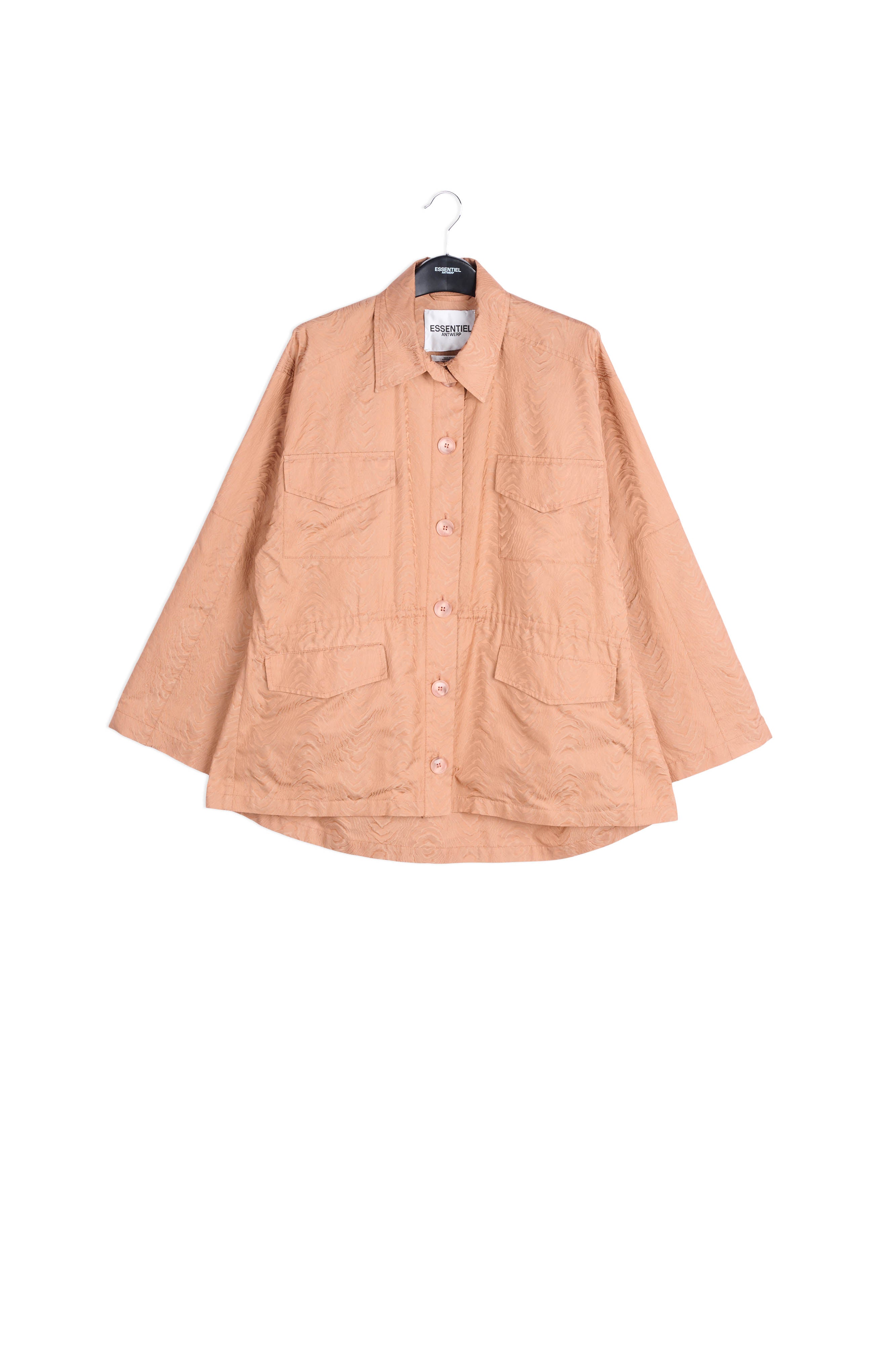 Veste en jacquard brune RE—SSENTIEL | Essentiel second hand