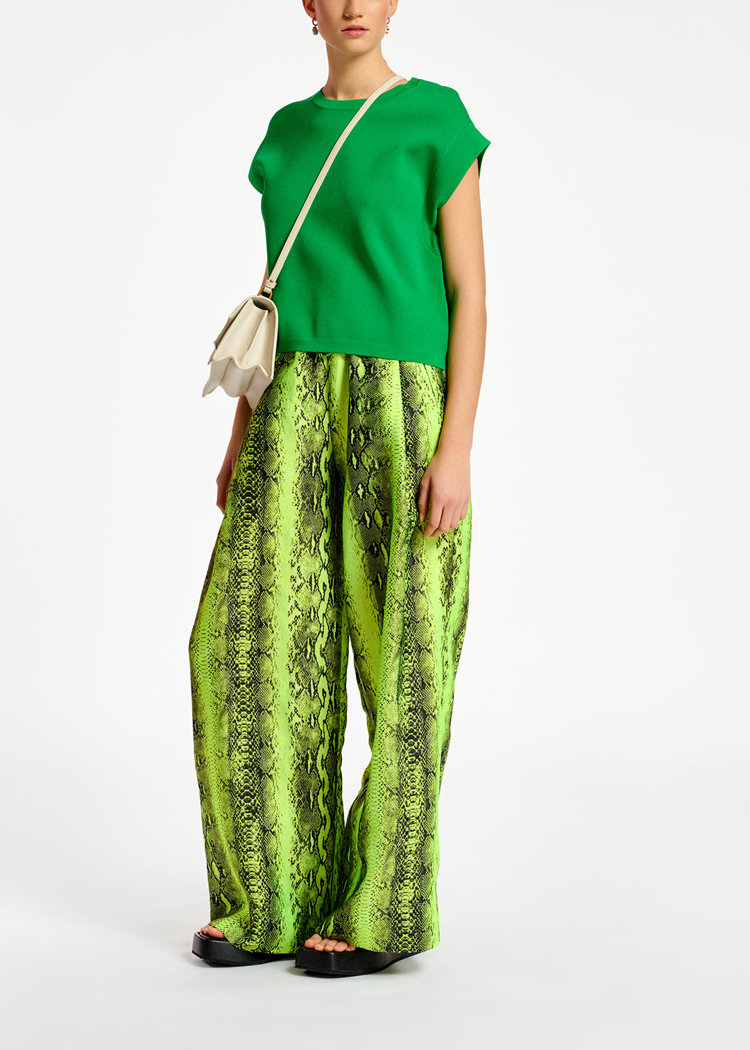 Pull sans manches en tricot vert RE—SSENTIEL | Essentiel second hand