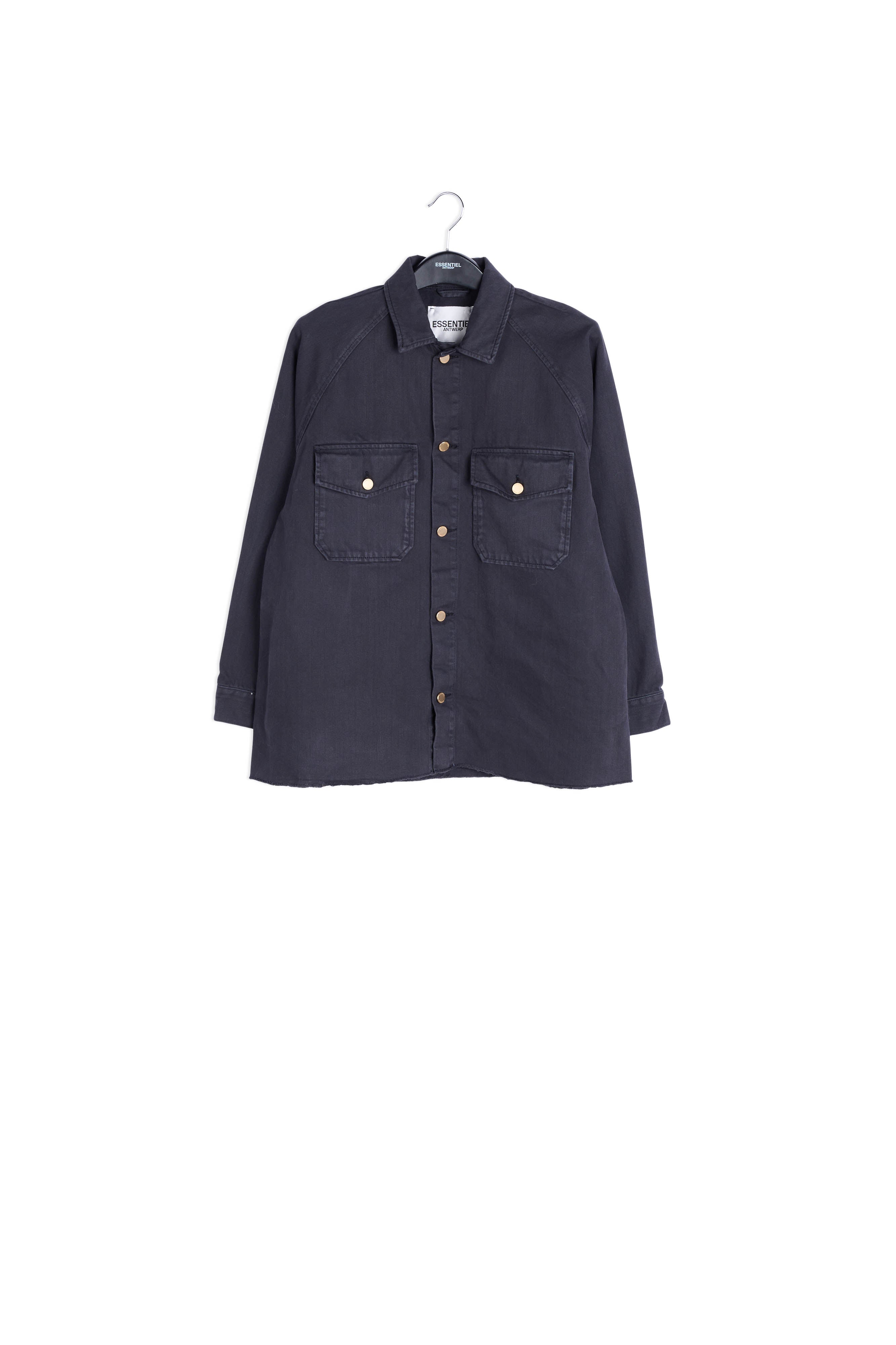 Black denim overshirt RE—SSENTIEL | Essentiel second hand