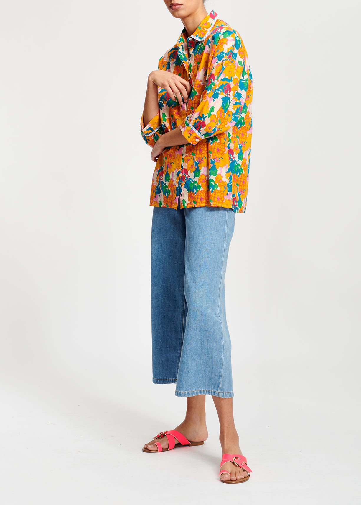 Multicolored floral-print blouse RE—SSENTIEL | Essentiel second hand
