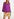 Paarse top met pofschouders Faume - seconde main