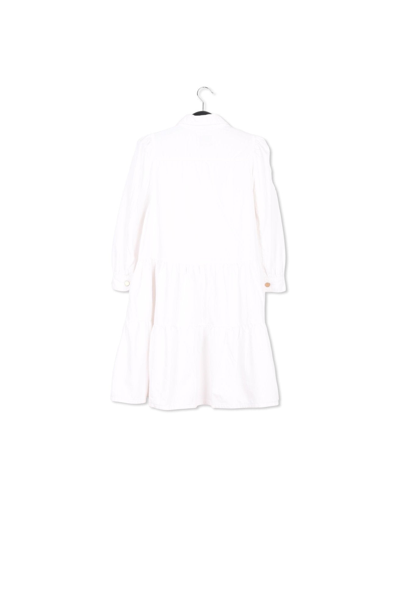 Witte midi-jeansjurk met A-lijn RE—SSENTIEL | Essentiel second hand