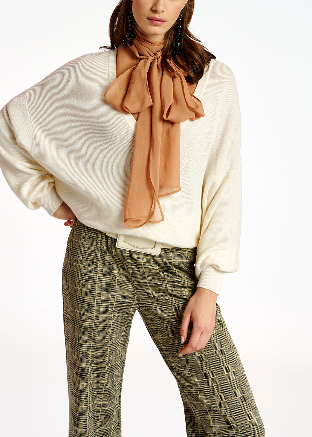 Pull oversize blanc cassé RE—SSENTIEL | Essentiel second hand