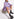 Mauve tiered mini dress Faume - seconde main