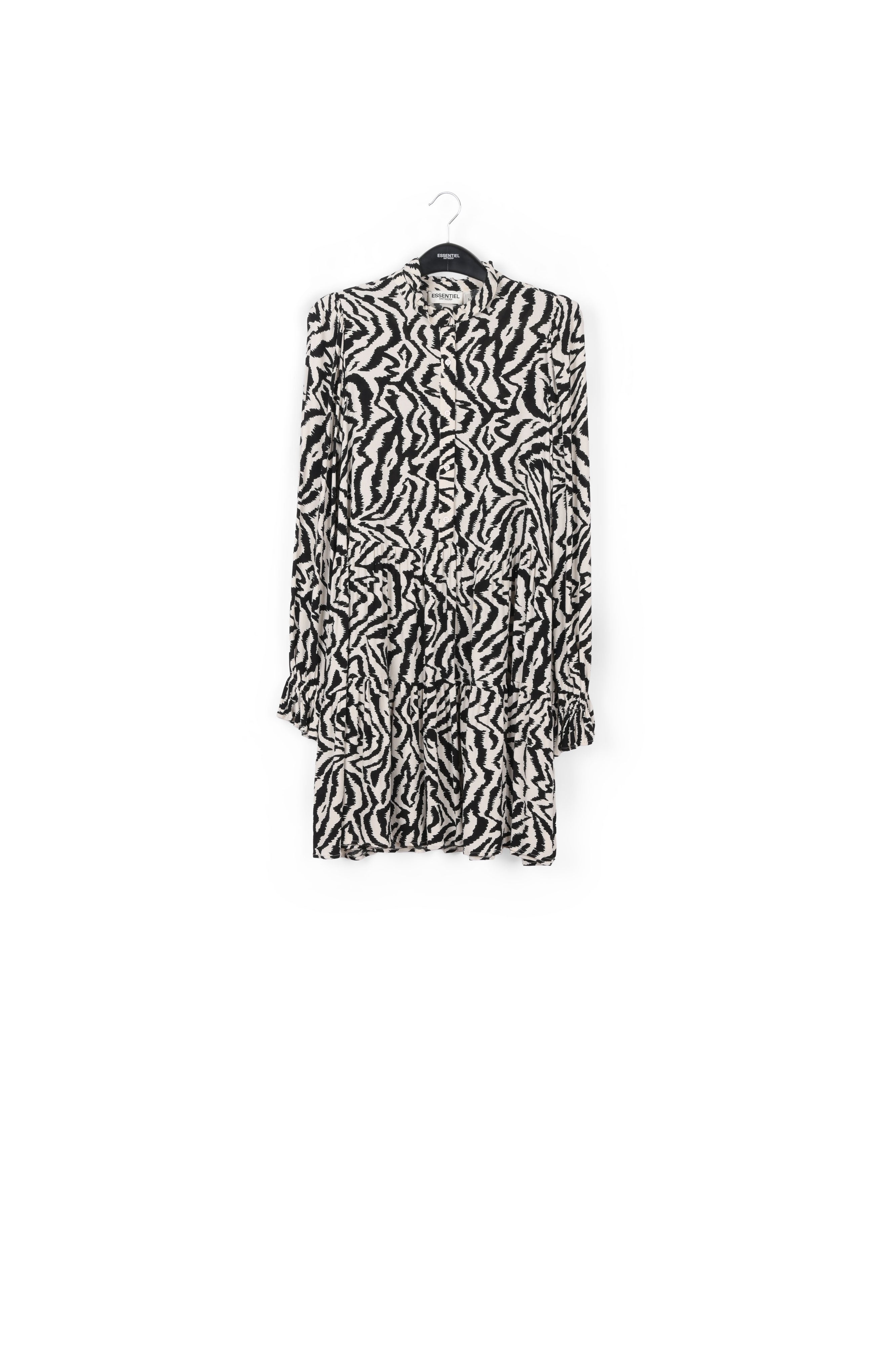 Zebra print and dots A-line mini dress RE—SSENTIEL | Essentiel second hand