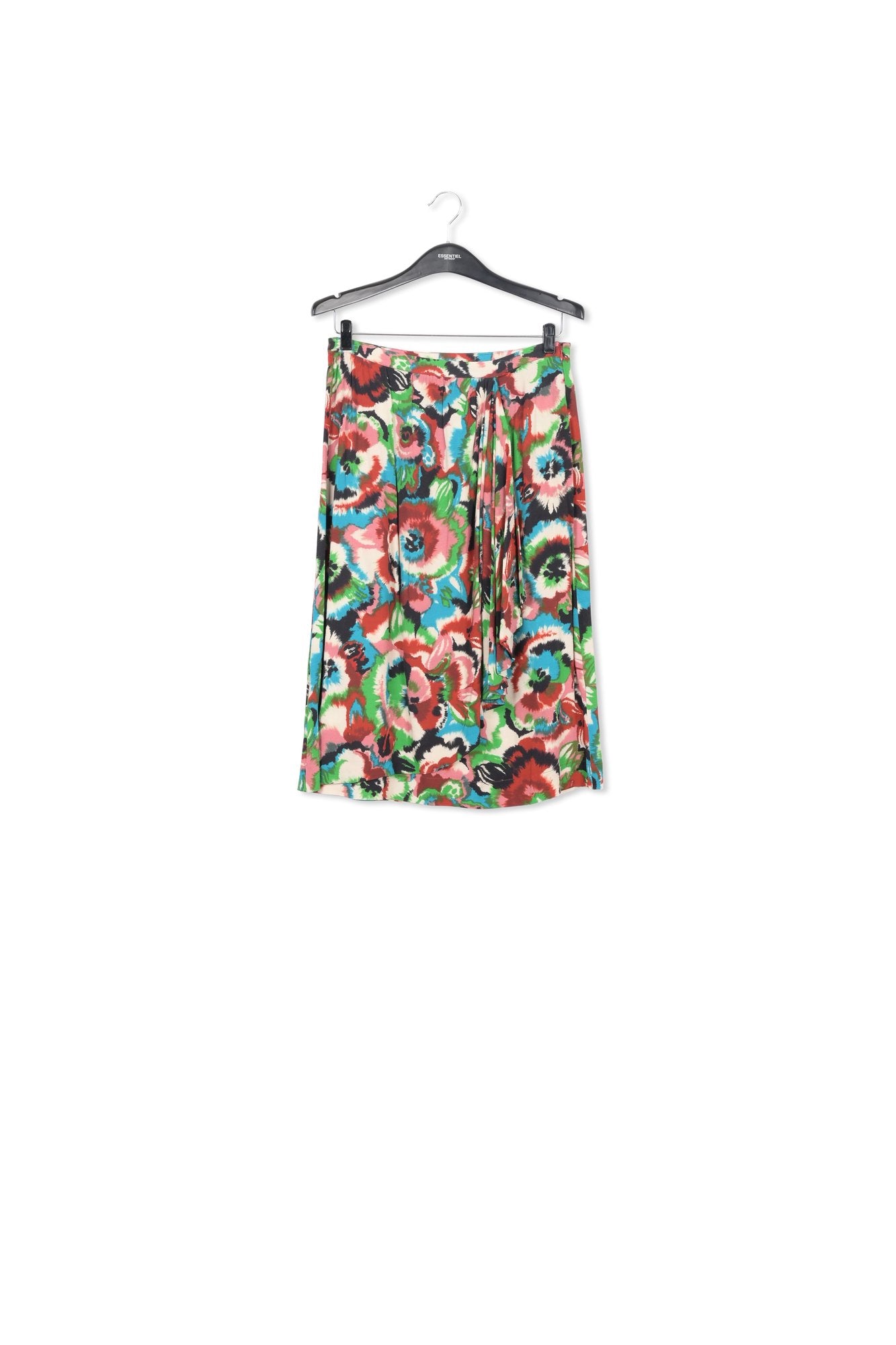 Multicolor floral printed midi skirt RE—SSENTIEL | Essentiel second hand