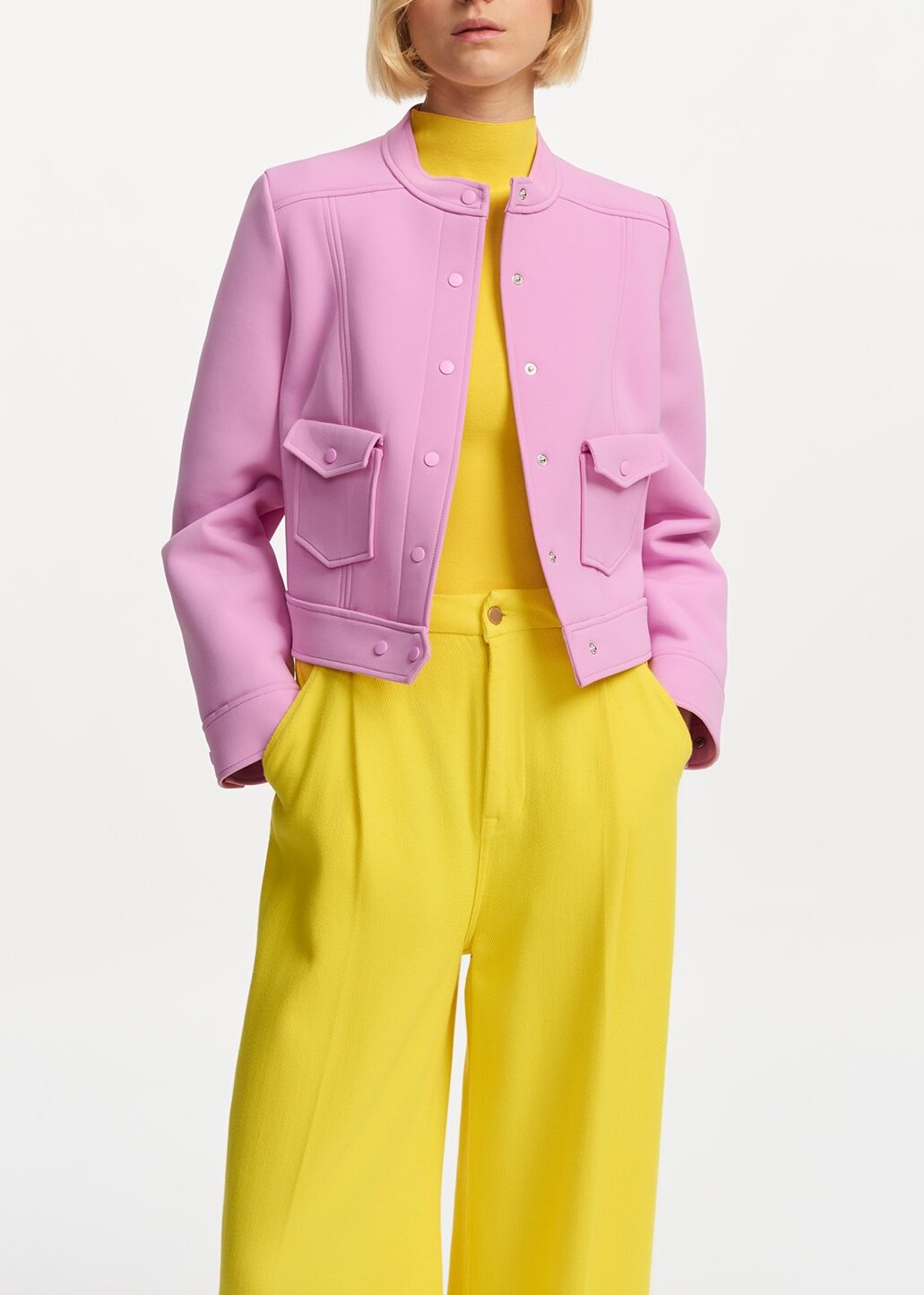 Yellow wide-leg jeans RE—SSENTIEL | Essentiel second hand