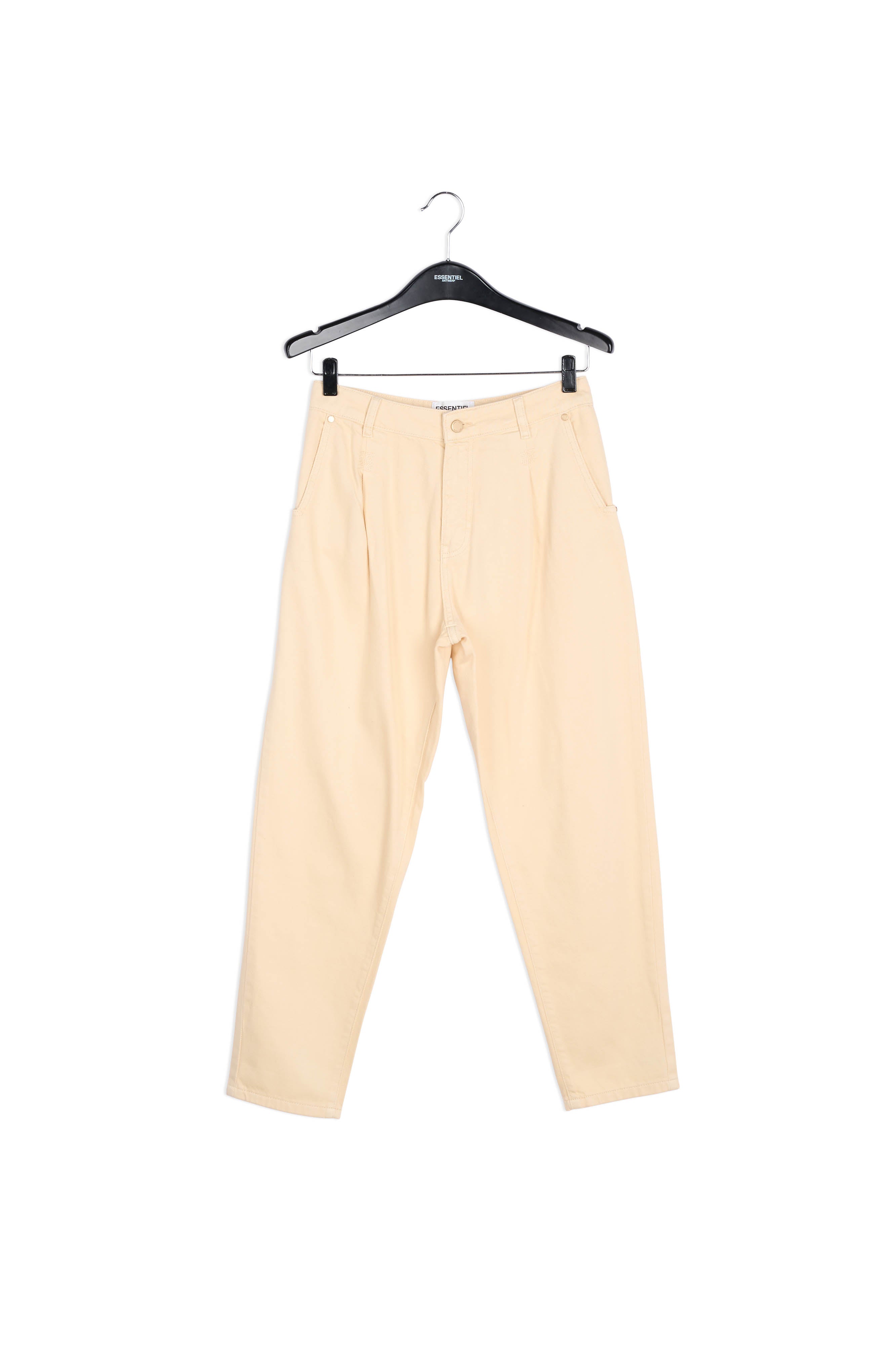 Jean fuselé écru à taille haute RE—SSENTIEL | Essentiel second hand