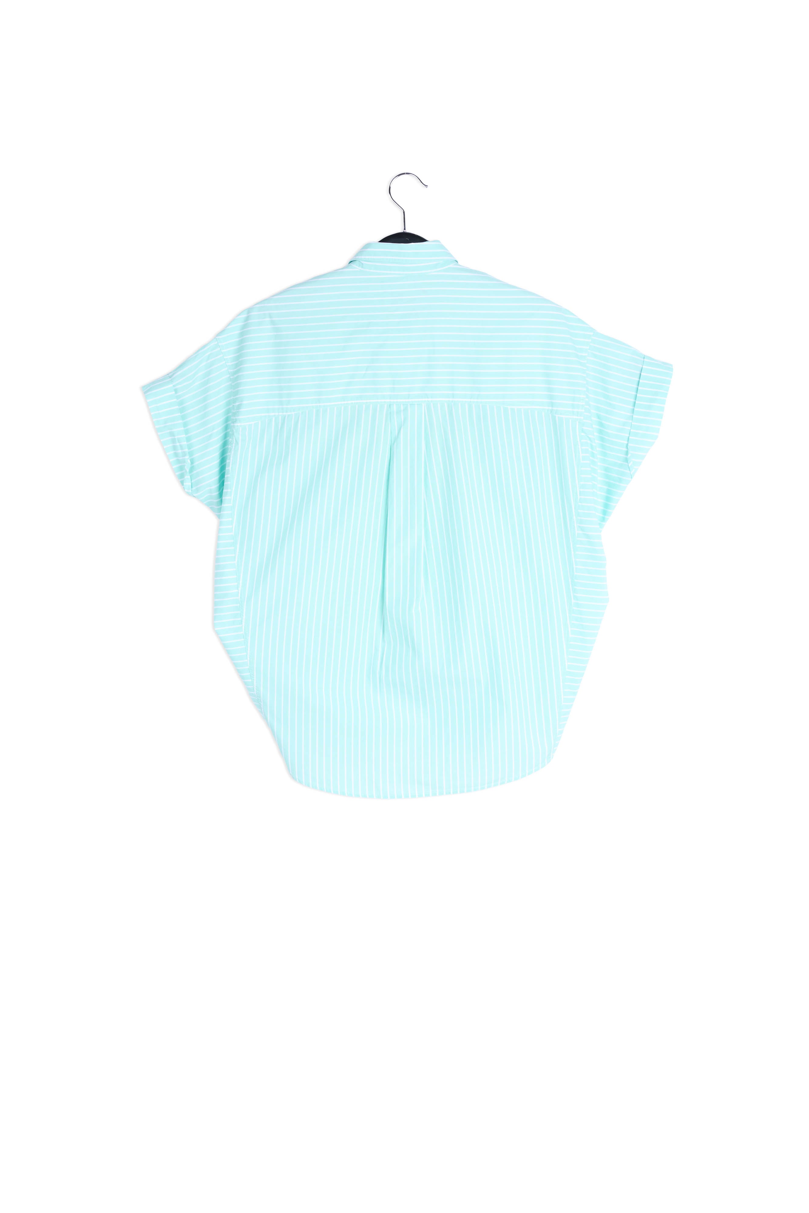 Katoenen overhemd met witte en roze strepen RE—SSENTIEL | Essentiel second hand