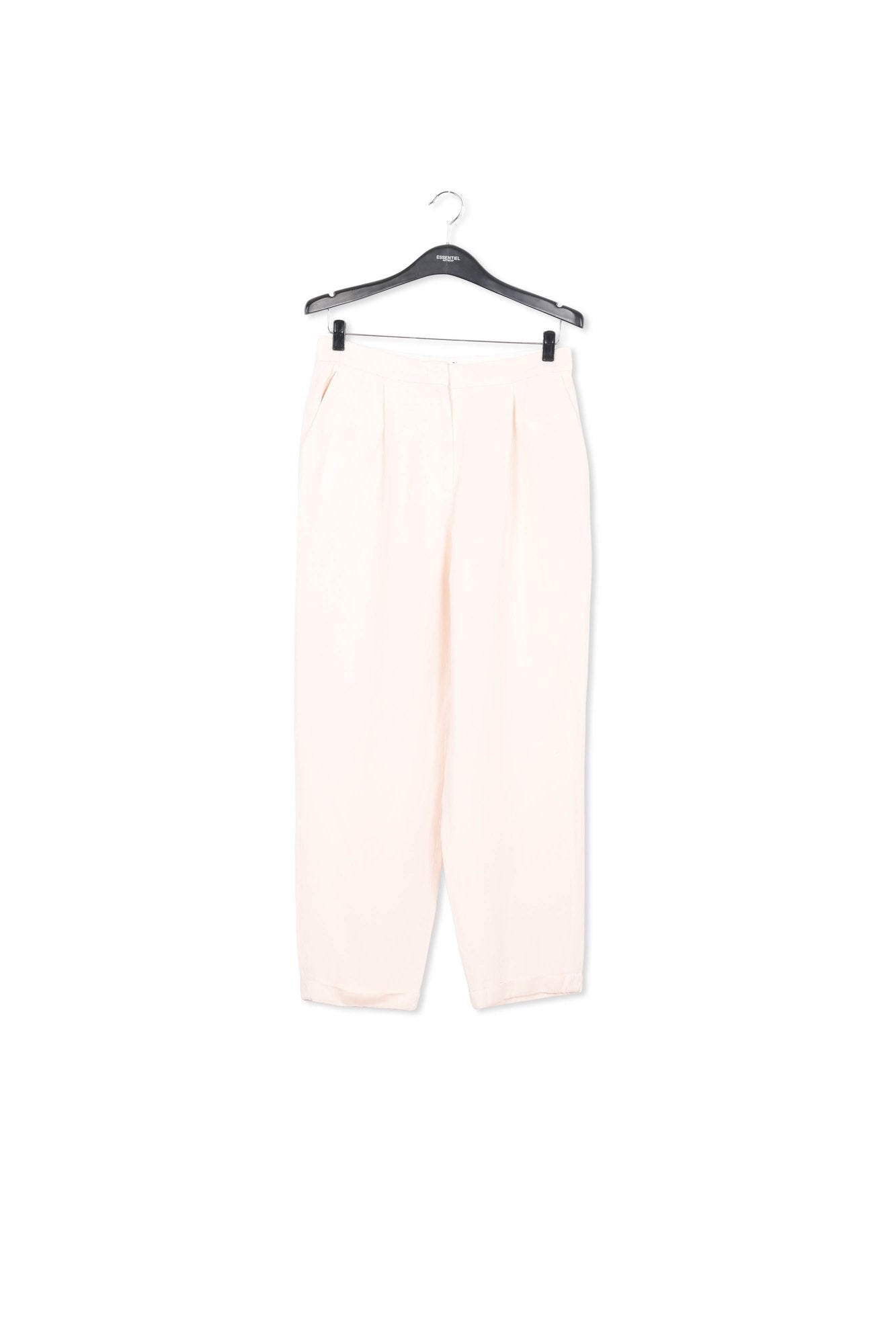 Off-white tailored mid-rise pants RE—SSENTIEL | Essentiel second hand