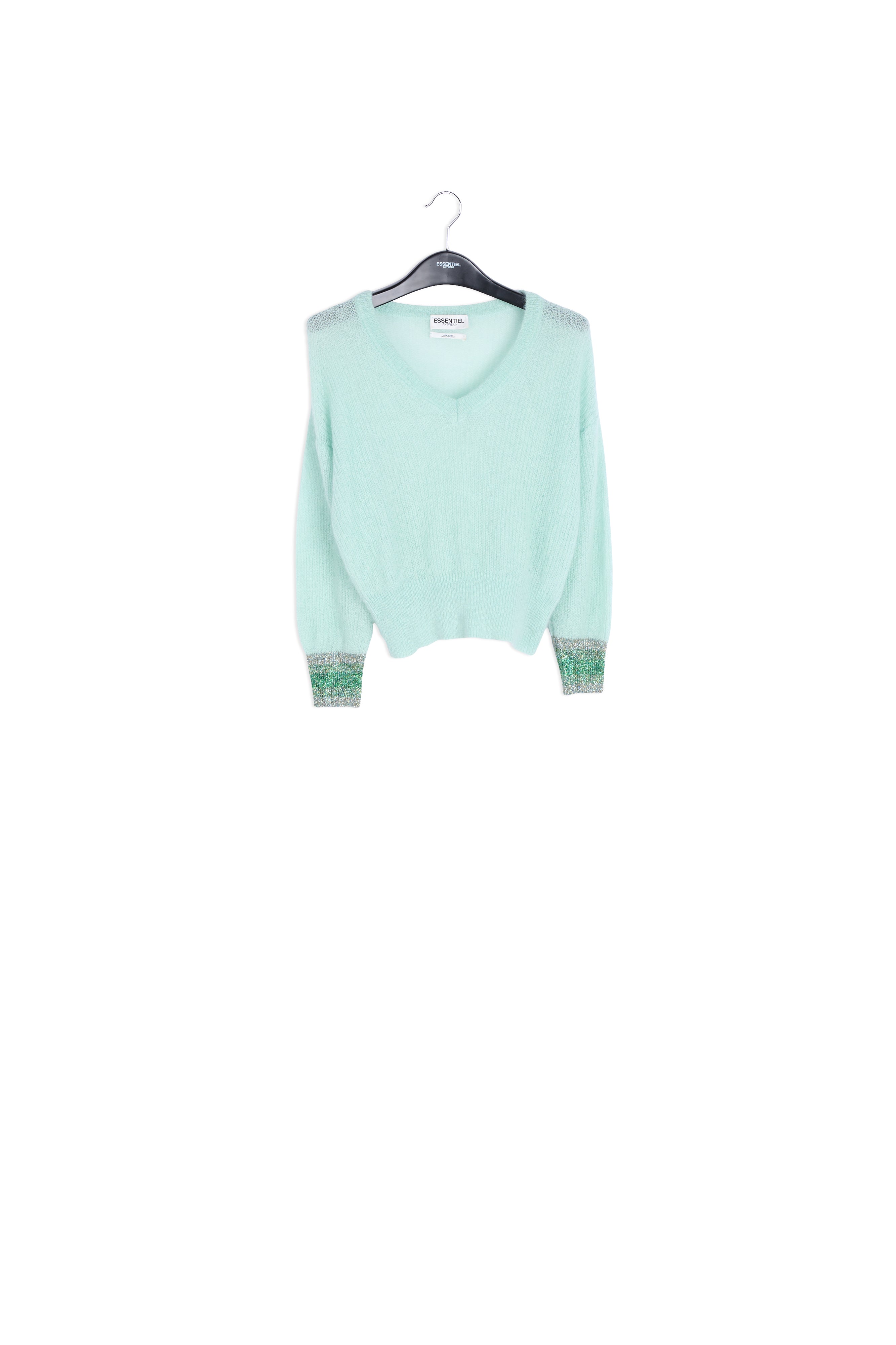 Lurex cuff v sweater RE—SSENTIEL | Essentiel second hand