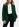 Dark green single-breasted blazer Faume - seconde main