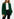 Dark green single-breasted blazer Faume - seconde main