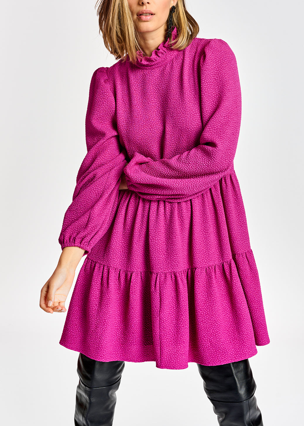 Agonize ruffle collar dress RE—SSENTIEL | Essentiel second hand