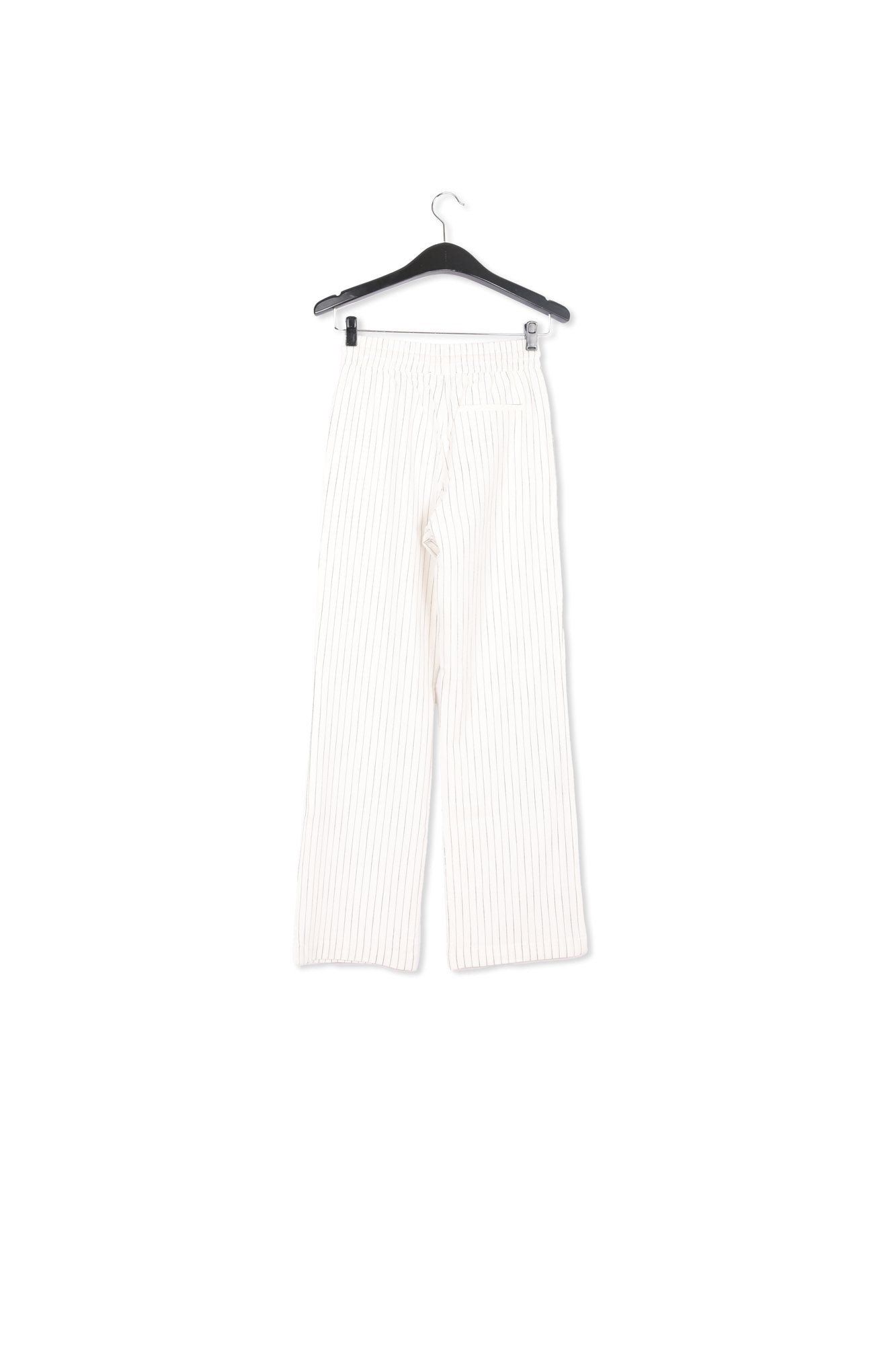 Pantalon blanc cassé à  fines rayures RE—SSENTIEL | Essentiel second hand