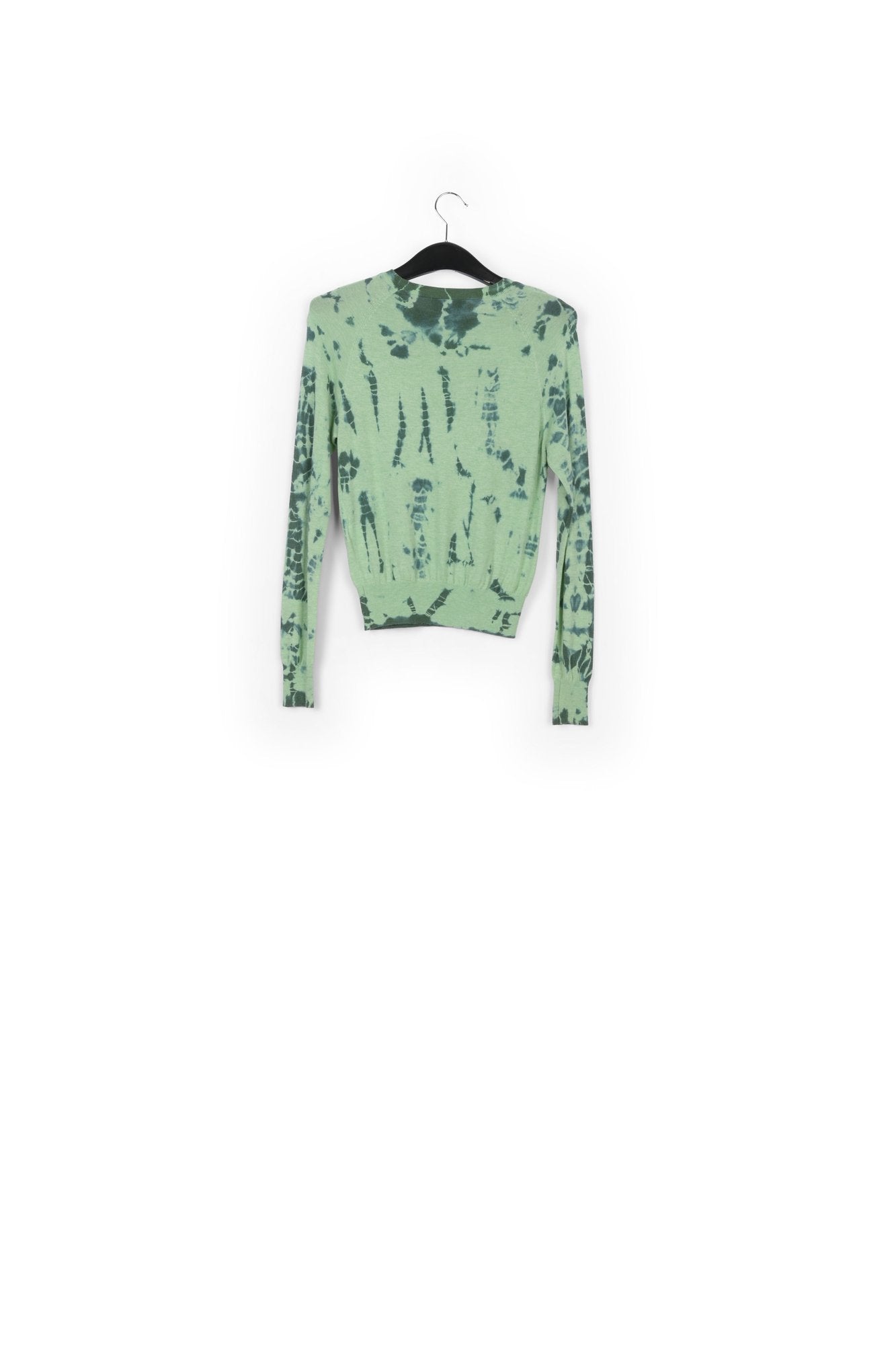 Pull tie-dye vert menthe et vert foncé RE—SSENTIEL | Essentiel second hand