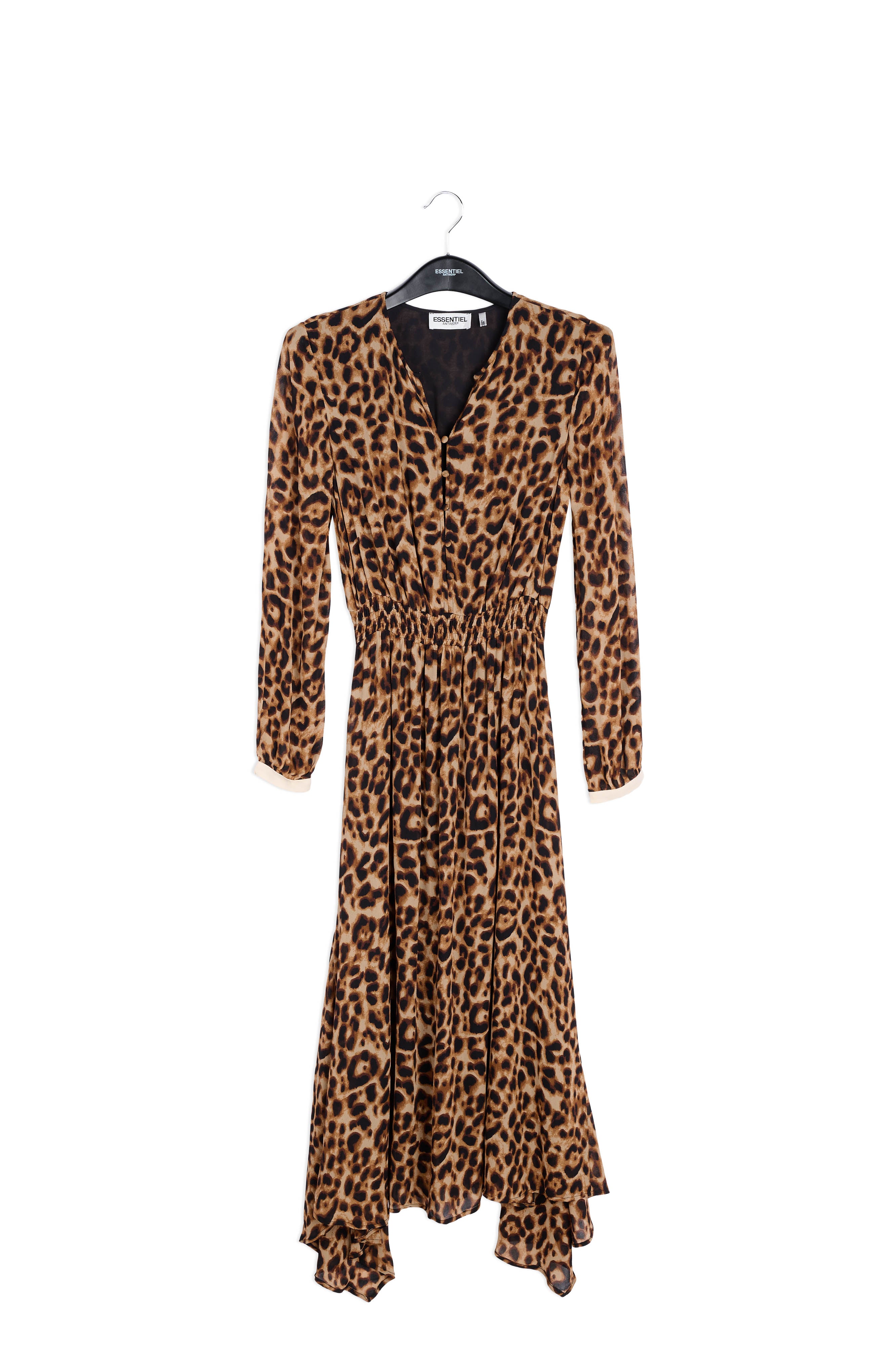 Midi-jurk met oneven zoom RE—SSENTIEL | Essentiel second hand