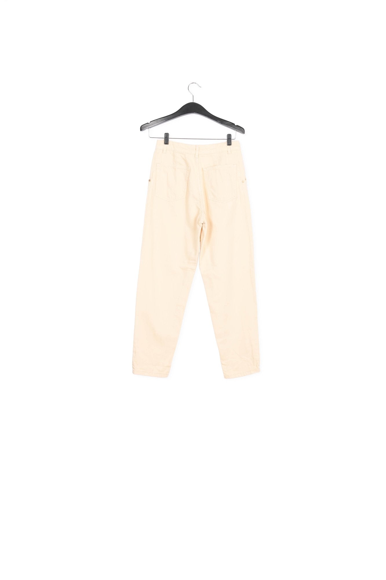 Ecru denim tapered high-rise jeans RE—SSENTIEL | Essentiel second hand